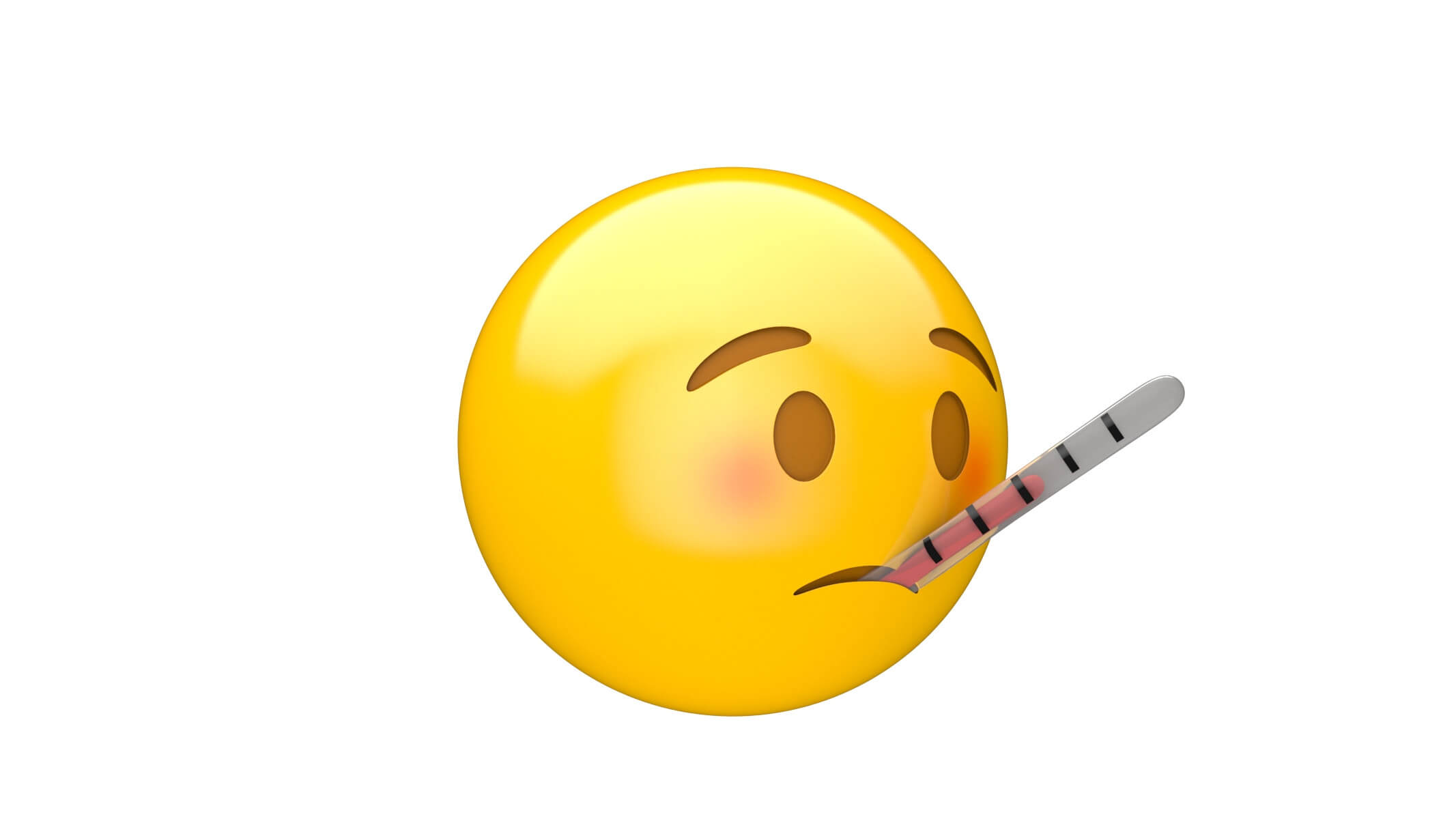 Face With Thermometer 3D Model by frezzy