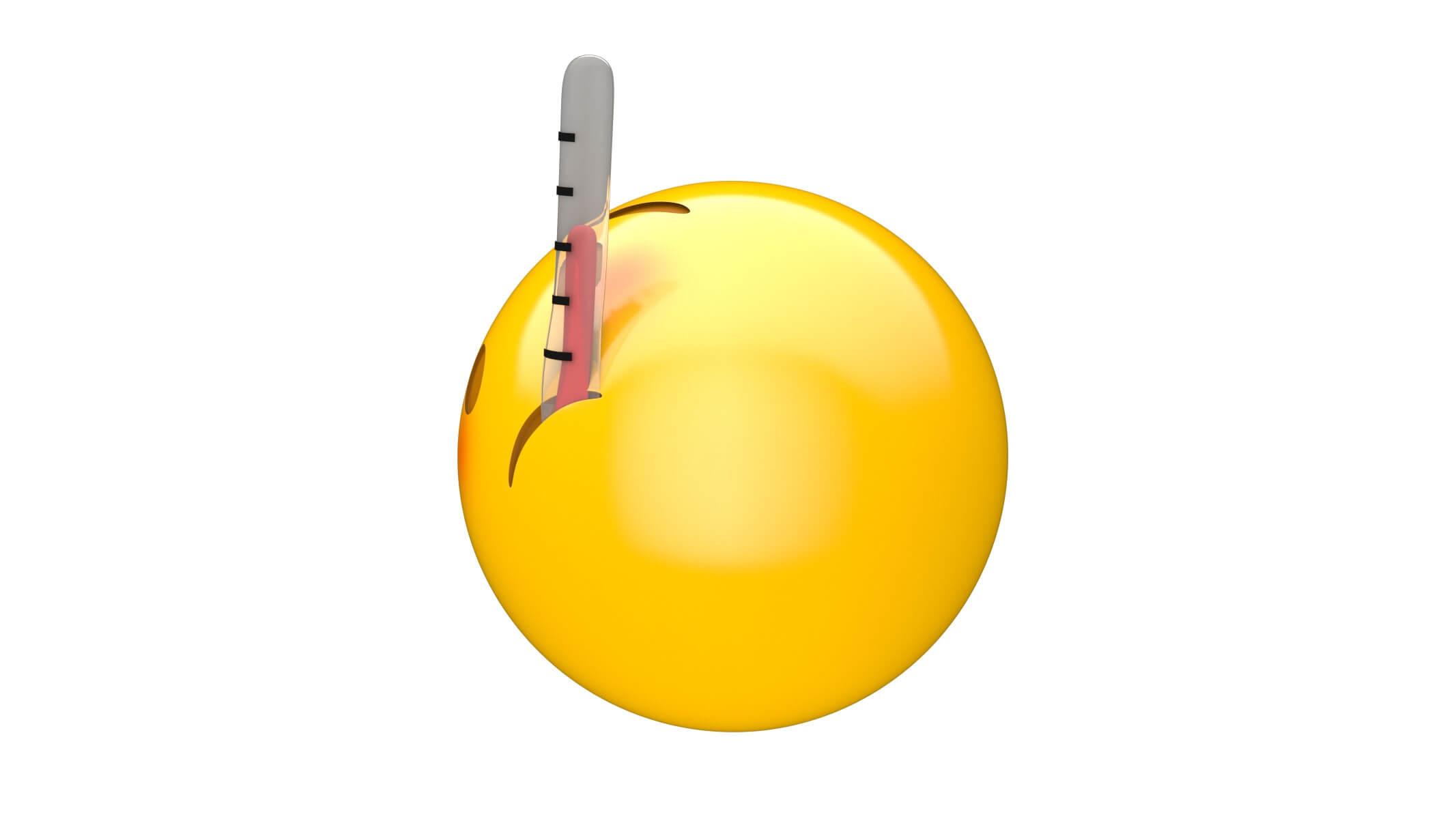 Face With Thermometer 3D Model by frezzy