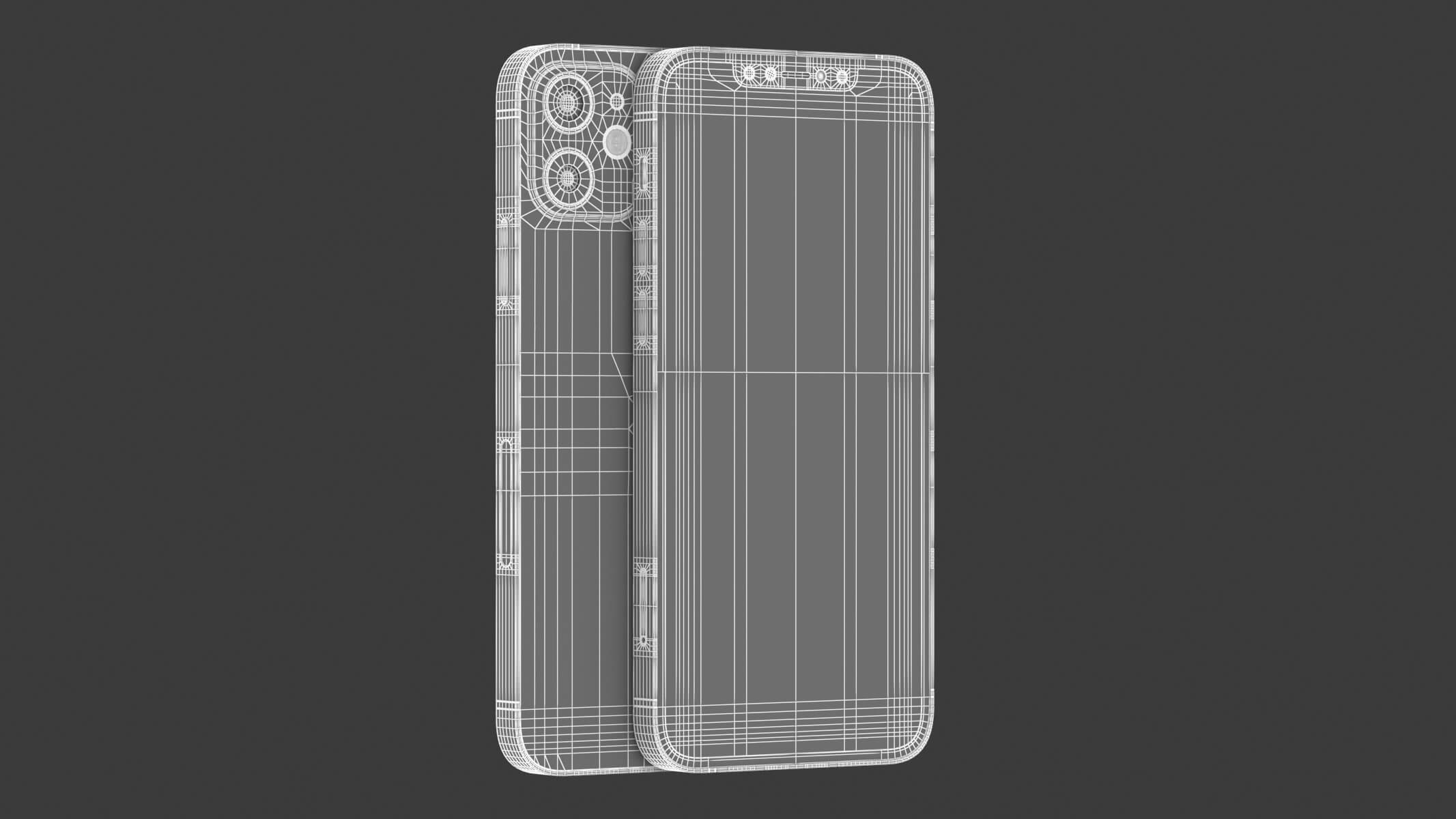 Apple IPhone 12 Blue 3D Model by frezzy