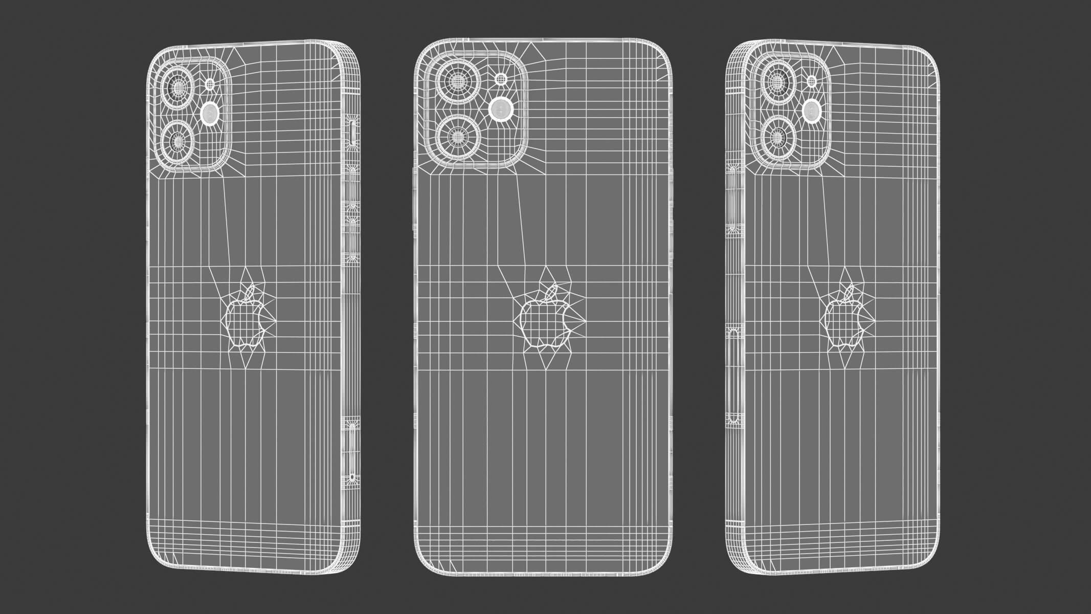 Apple IPhone 12 Blue 3D Model by frezzy