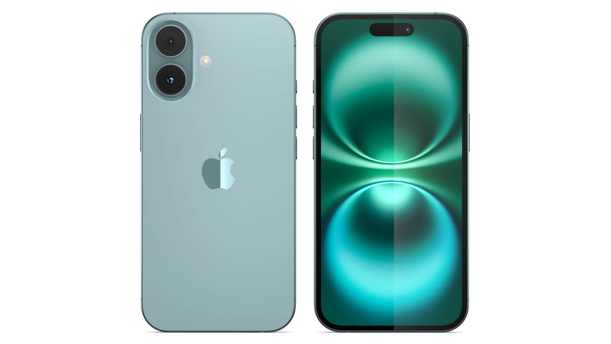 Apple iPhone 16 Teal 3D Model by frezzy