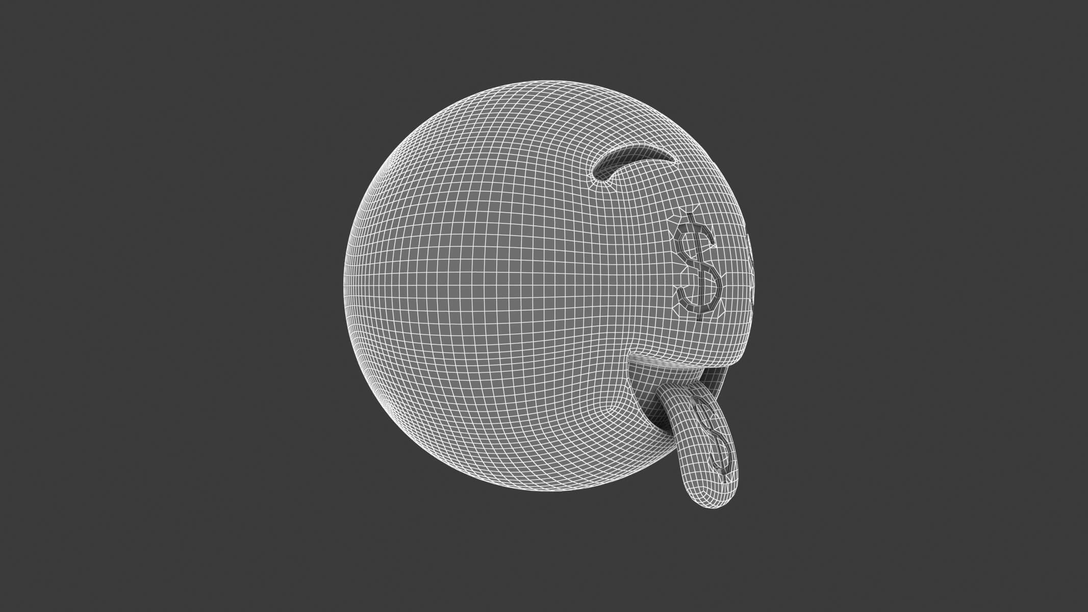 Money-Mouth Face 3D Model by frezzy