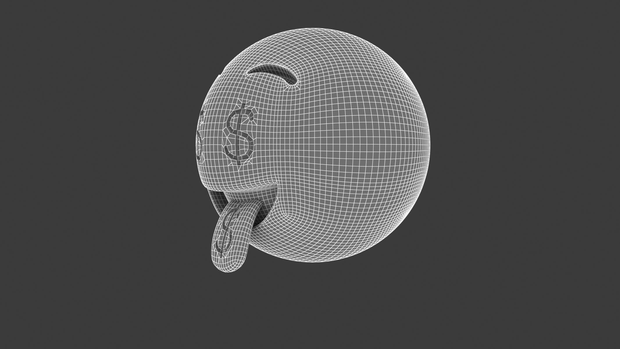 Money-Mouth Face 3D Model by frezzy