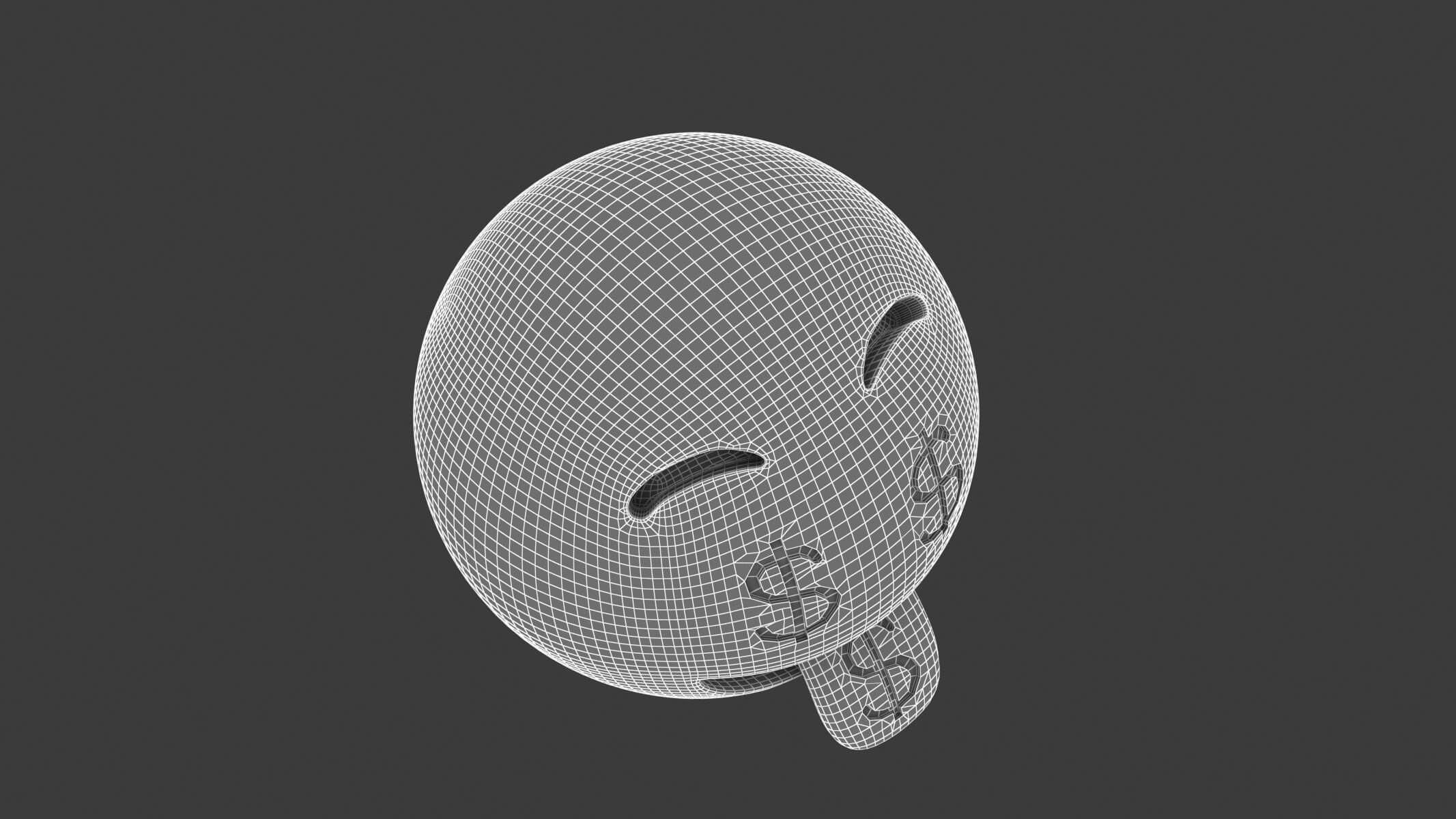 Money-Mouth Face 3D Model by frezzy