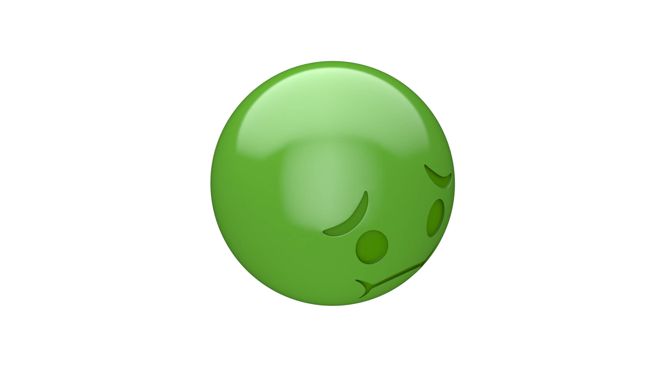Nauseated Face 3D Model by frezzy