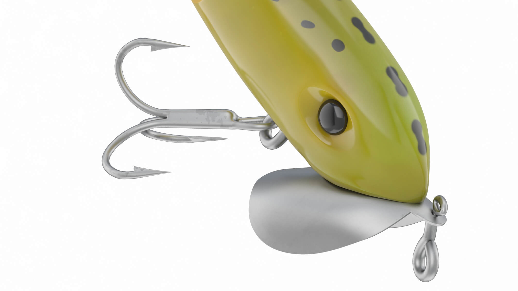 Vecchia esca da pesca Fred Arbogast Jitterbug in una vetrina