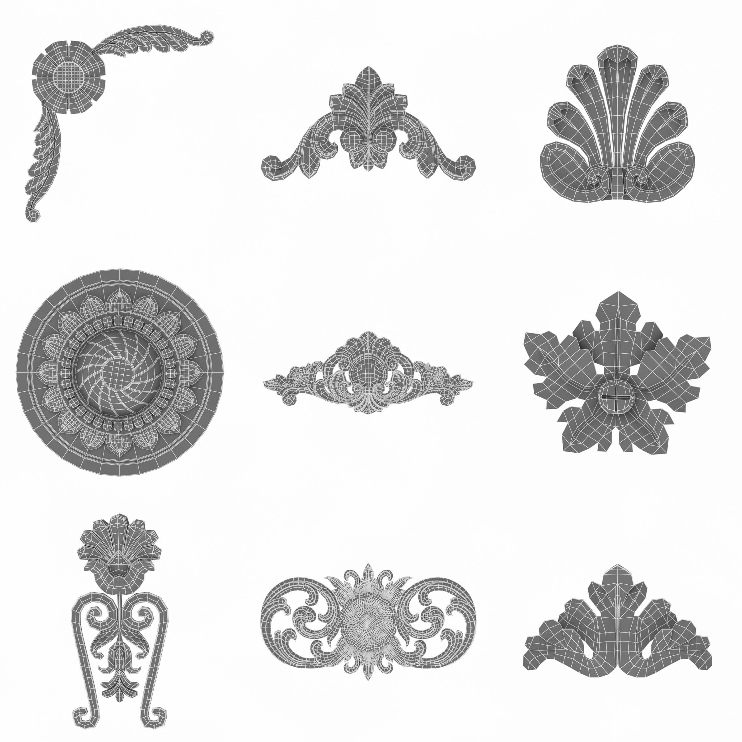 Architectural Classic Pattern Vol 2 - 3D Model by frezzy