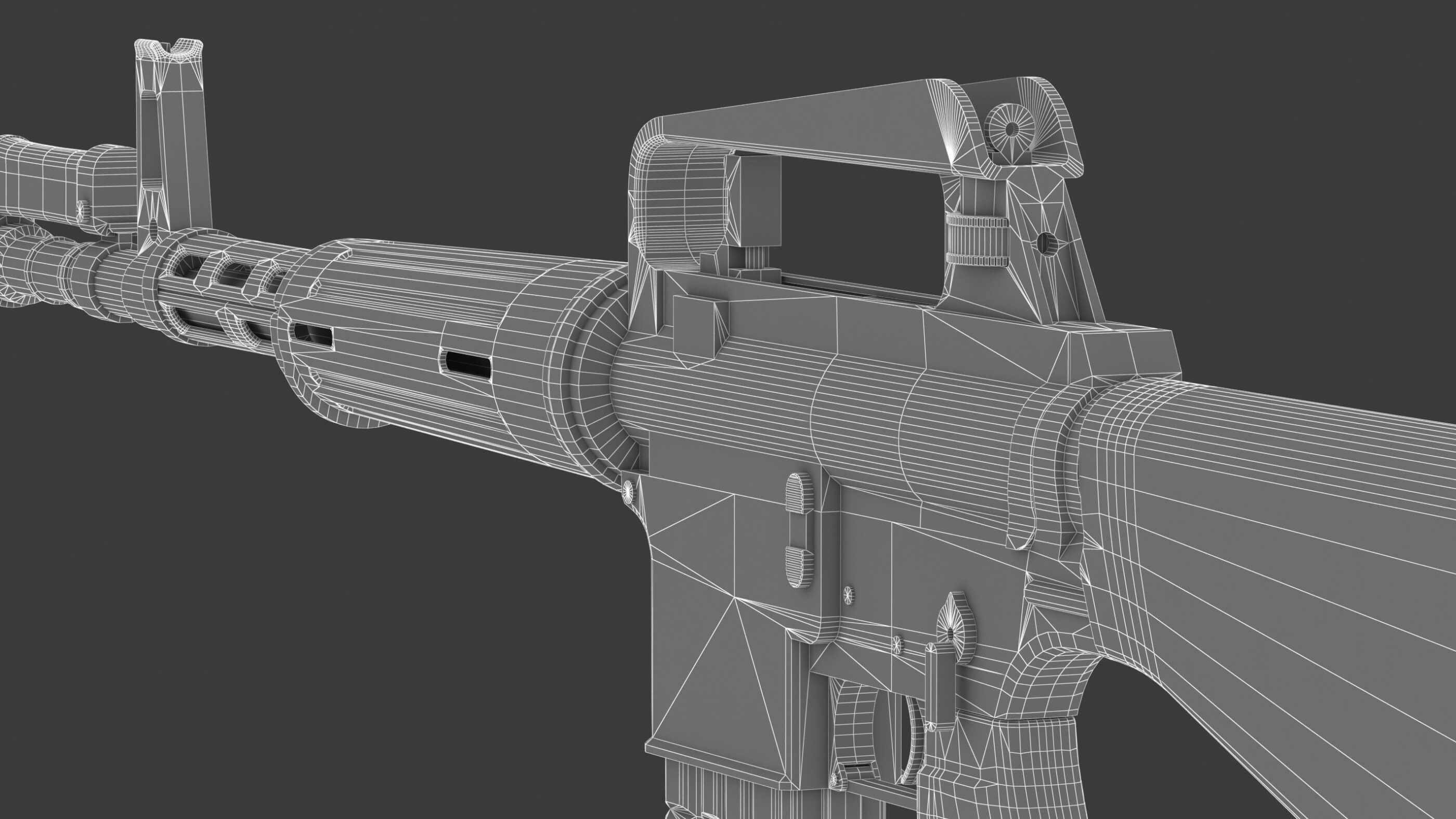 Armalite AR-10 3D Model by frezzy