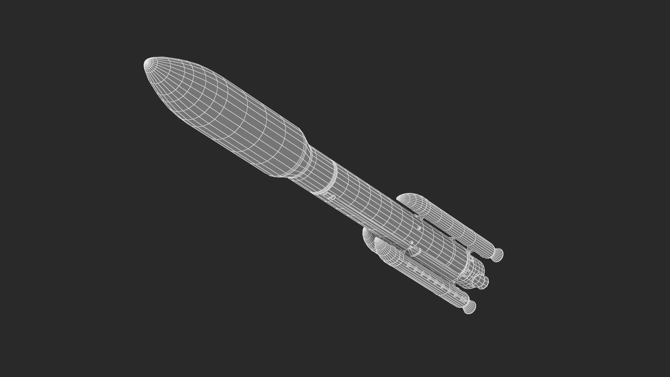 Atlas V 541 3D Model by frezzy