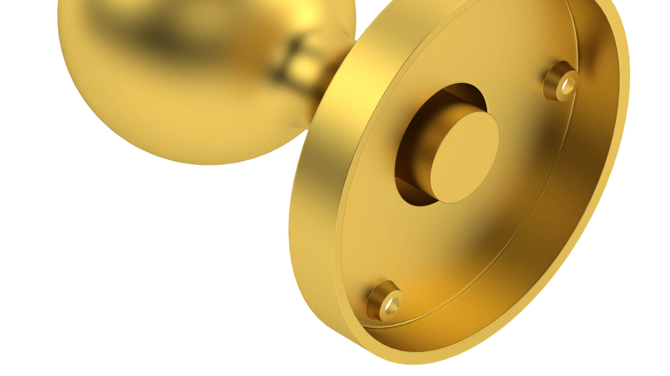 Ball Mortice Door Knob 3D Model by frezzy