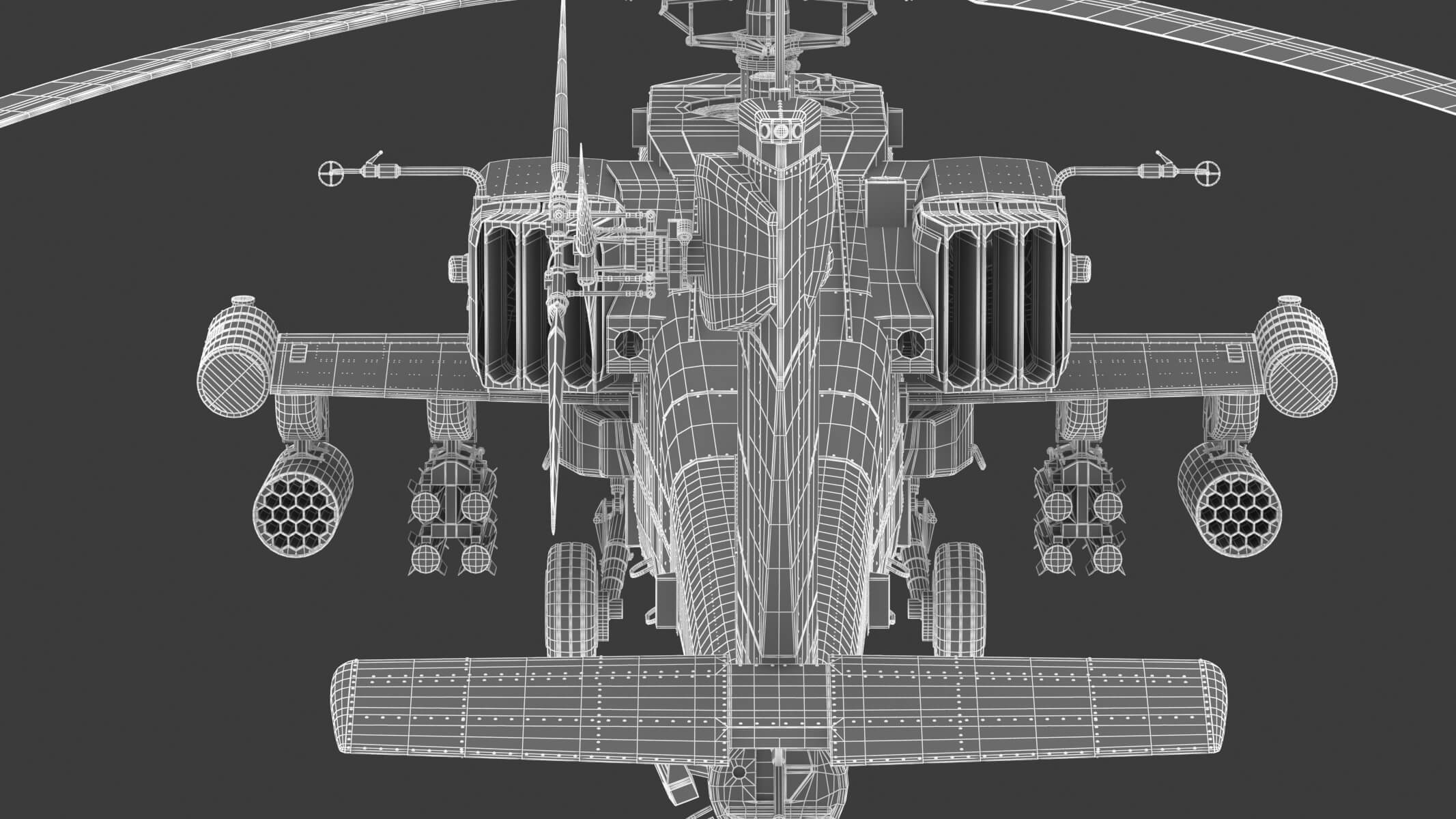 Boeing AH-64 Apache 3D Model by frezzy