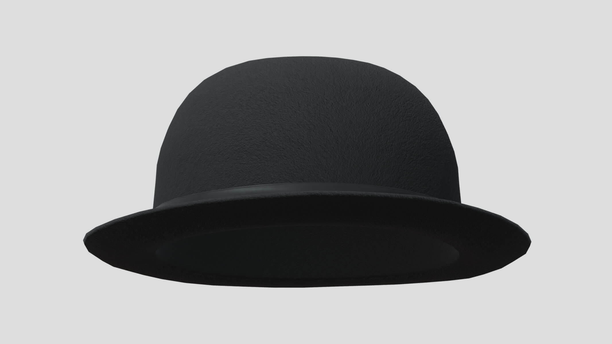 Bowler Hat Low Poly - 3D Model by frezzy