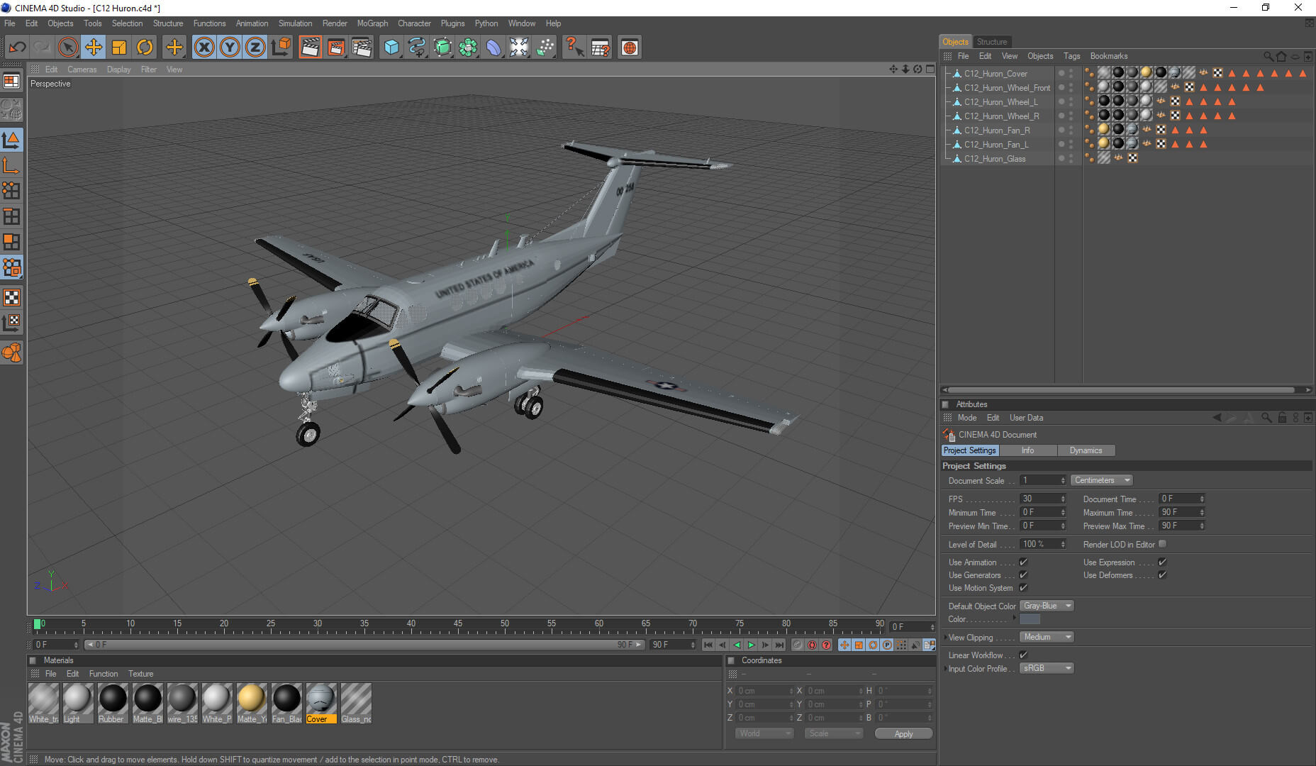 C12 Huron - 3D Model by frezzy