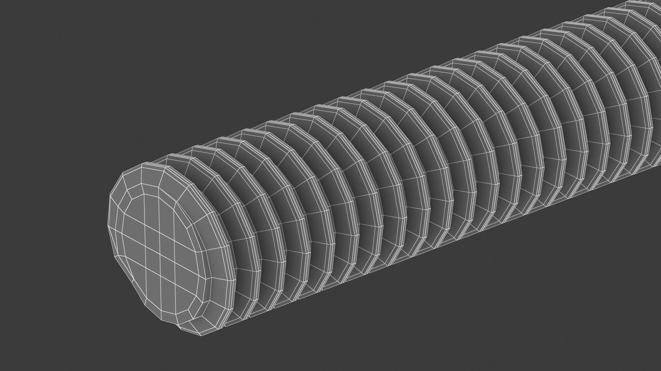 Carriage Bolt 3D Model by frezzy