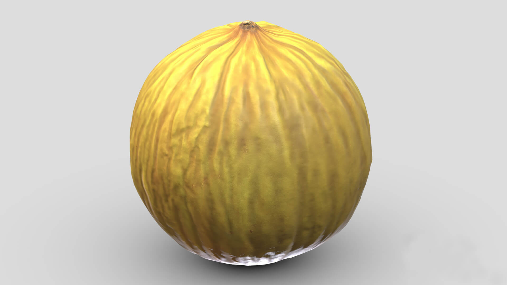 Casaba Melon Low Poly - 3D Model by frezzy