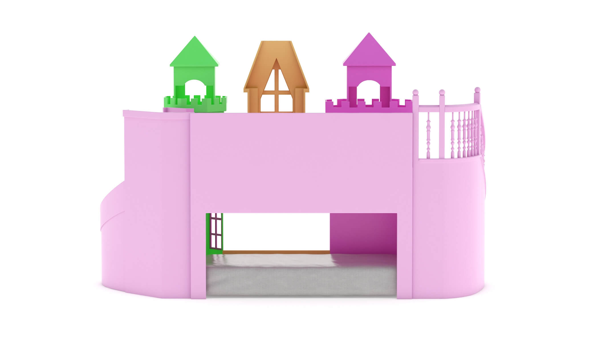 Castle Bed Kid Room 3D Model by frezzy