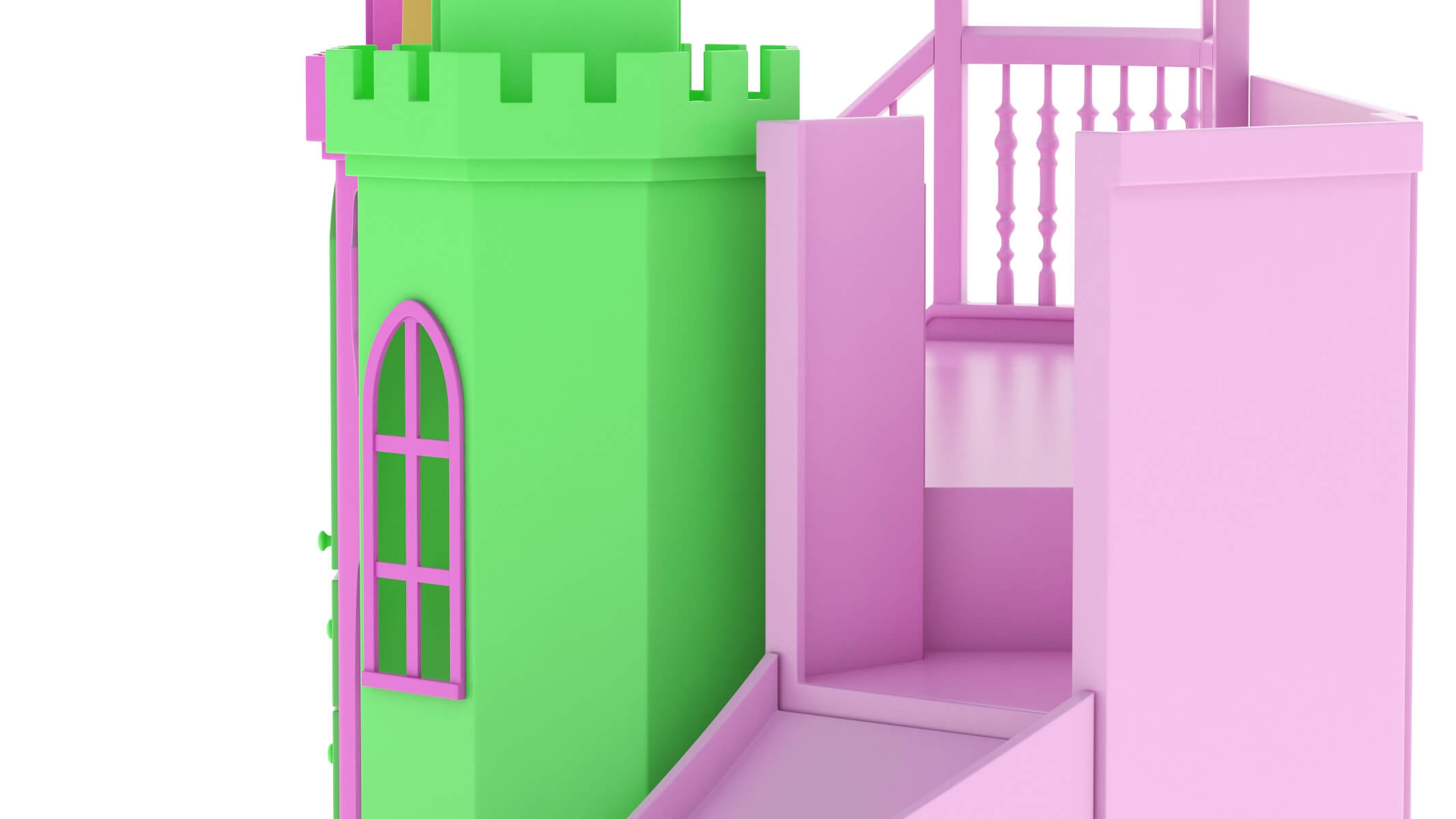 Castle Bed Kid Room 3D Model by frezzy