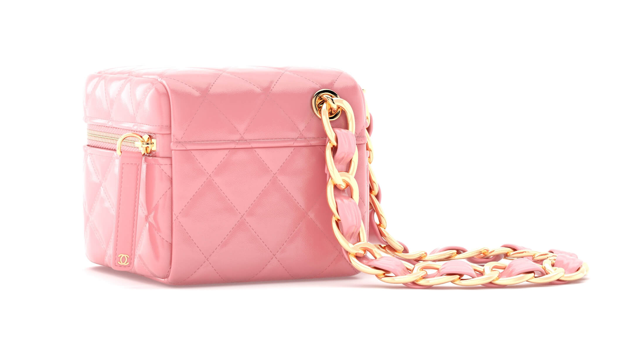 Chanel Clutch With Handle 3D Model by frezzy