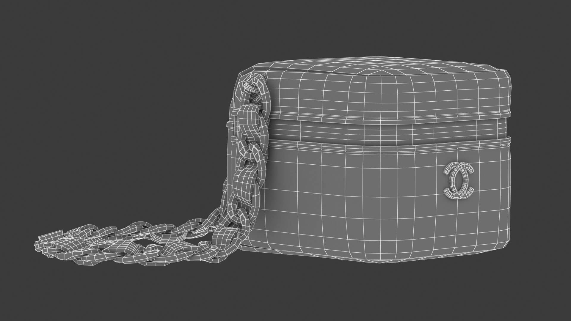 Chanel Clutch With Handle 3D Model by frezzy