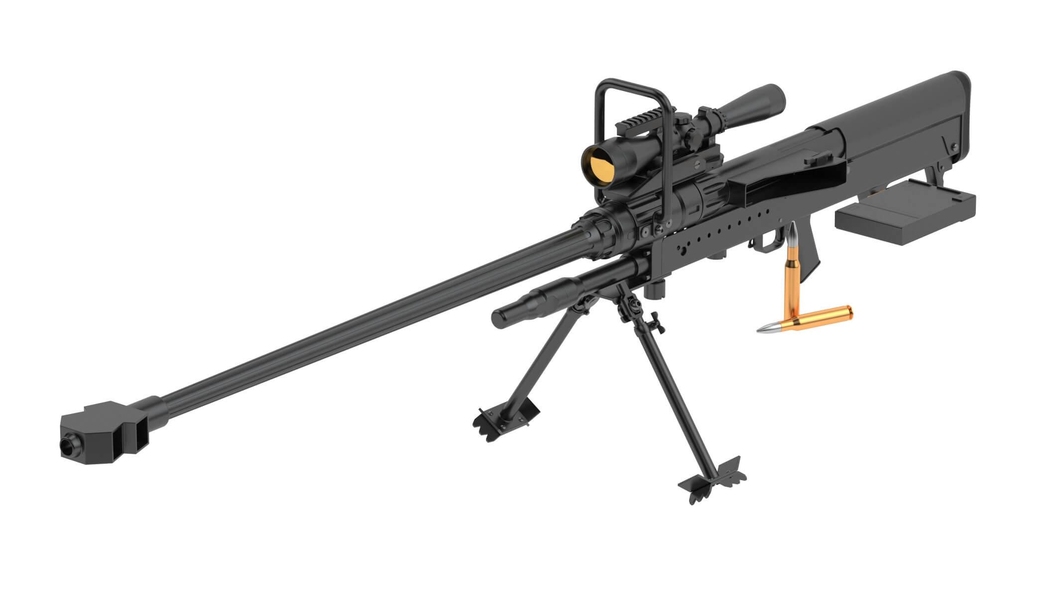 Denel NTW20 3D Model by frezzy