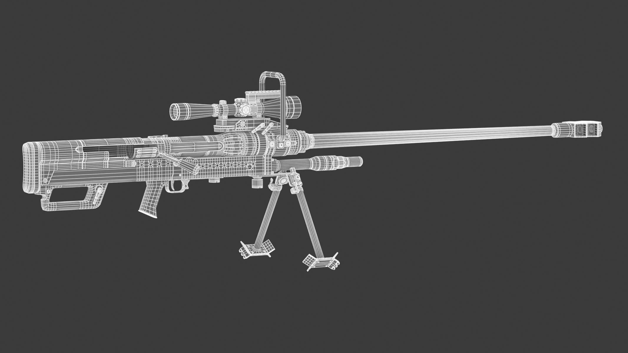 Denel NTW20 3D Model by frezzy