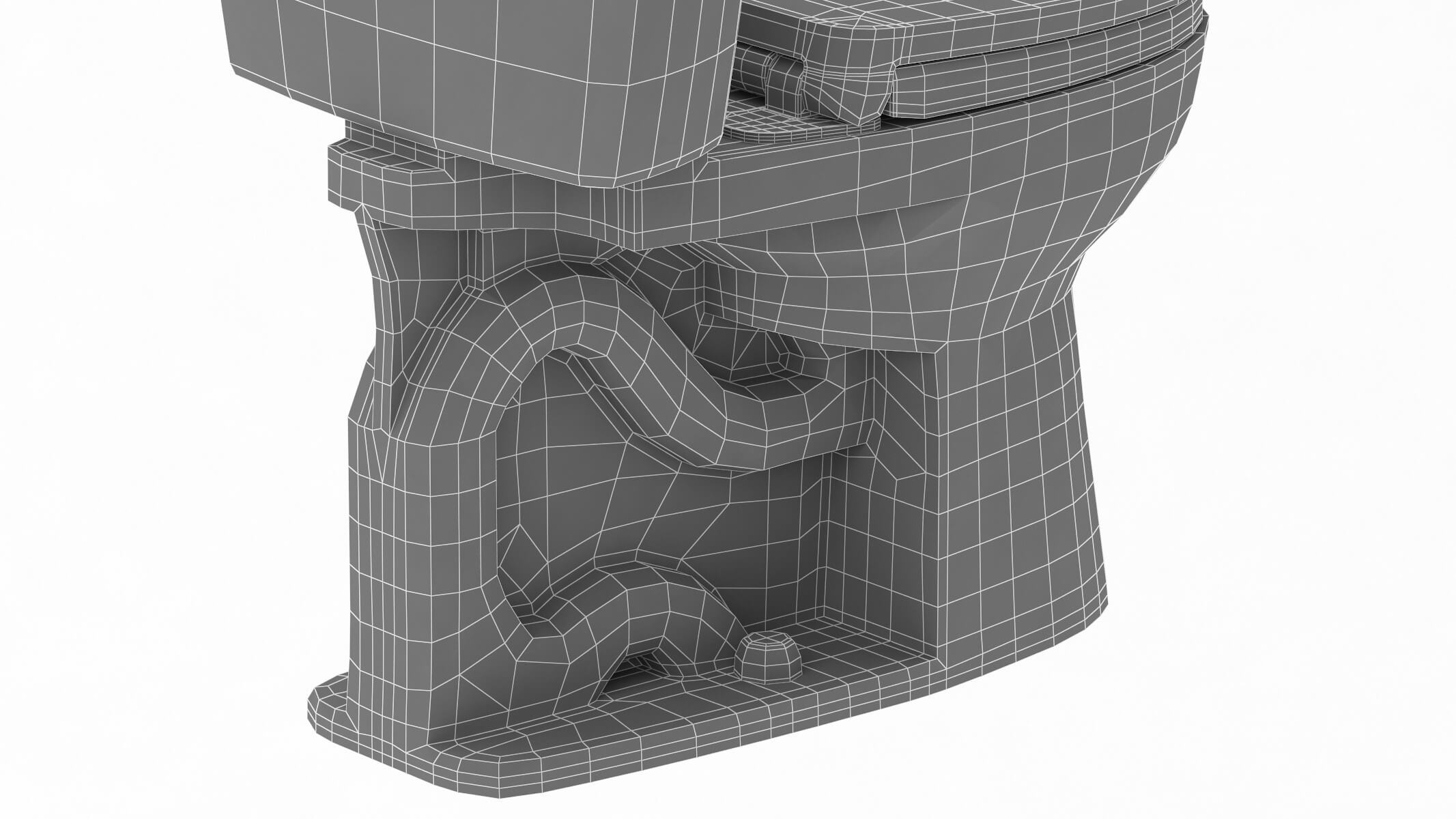 Drake TwoPiece Toilet 3D Model by frezzy