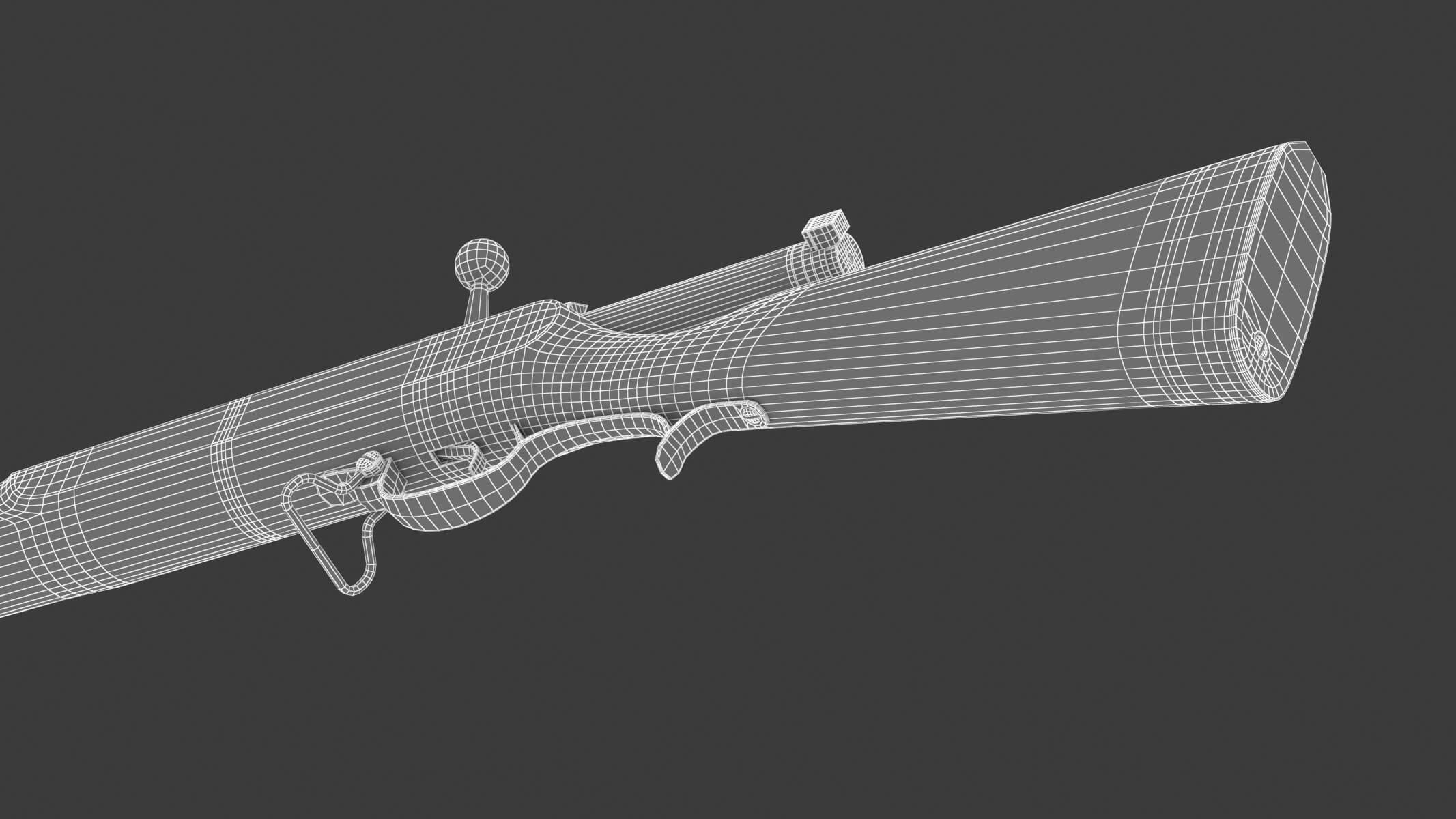 Dreyse Needle Gun 3D Model by frezzy