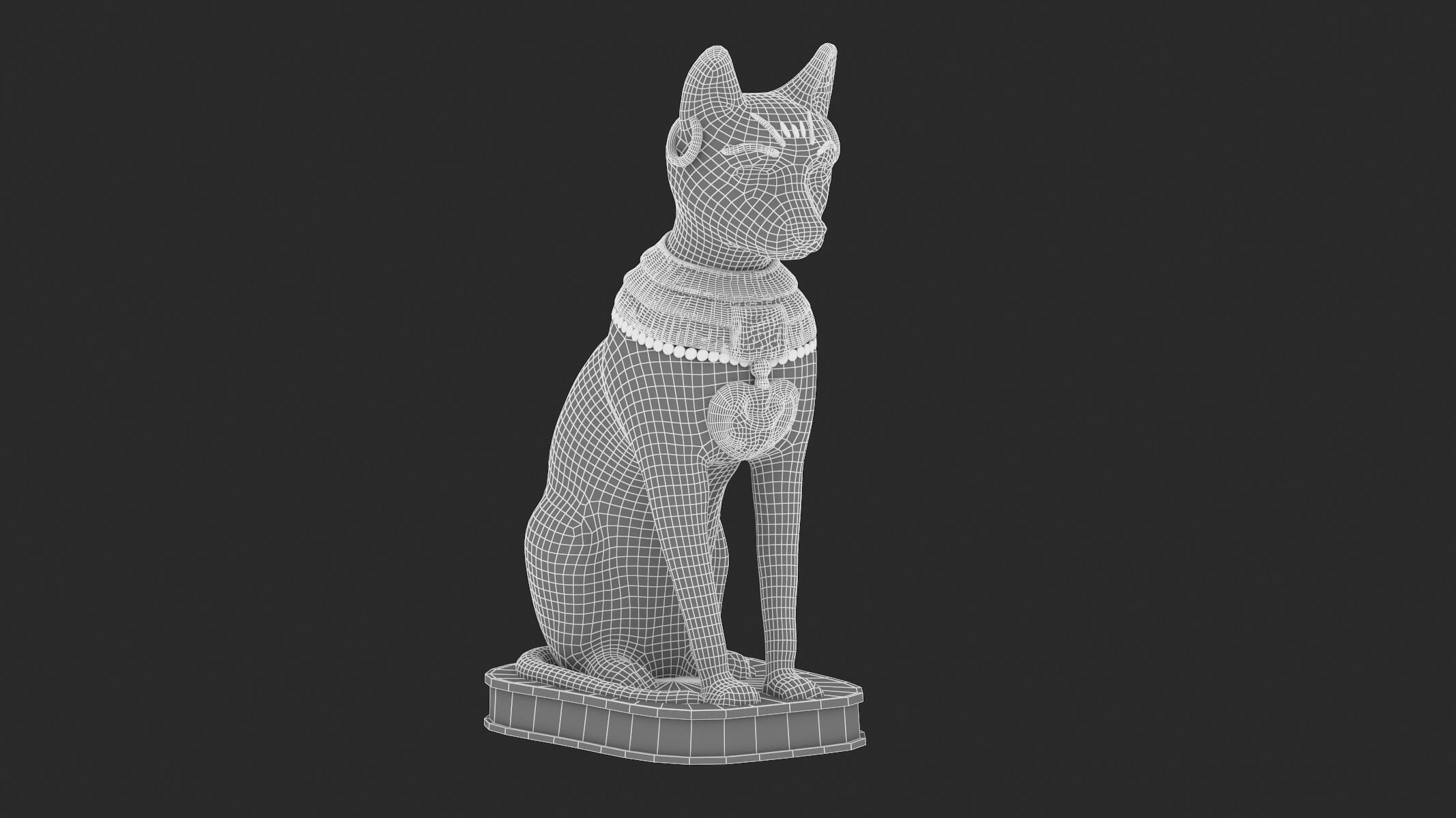 Egyptian Cat Goddess Bastet 3D Model by frezzy