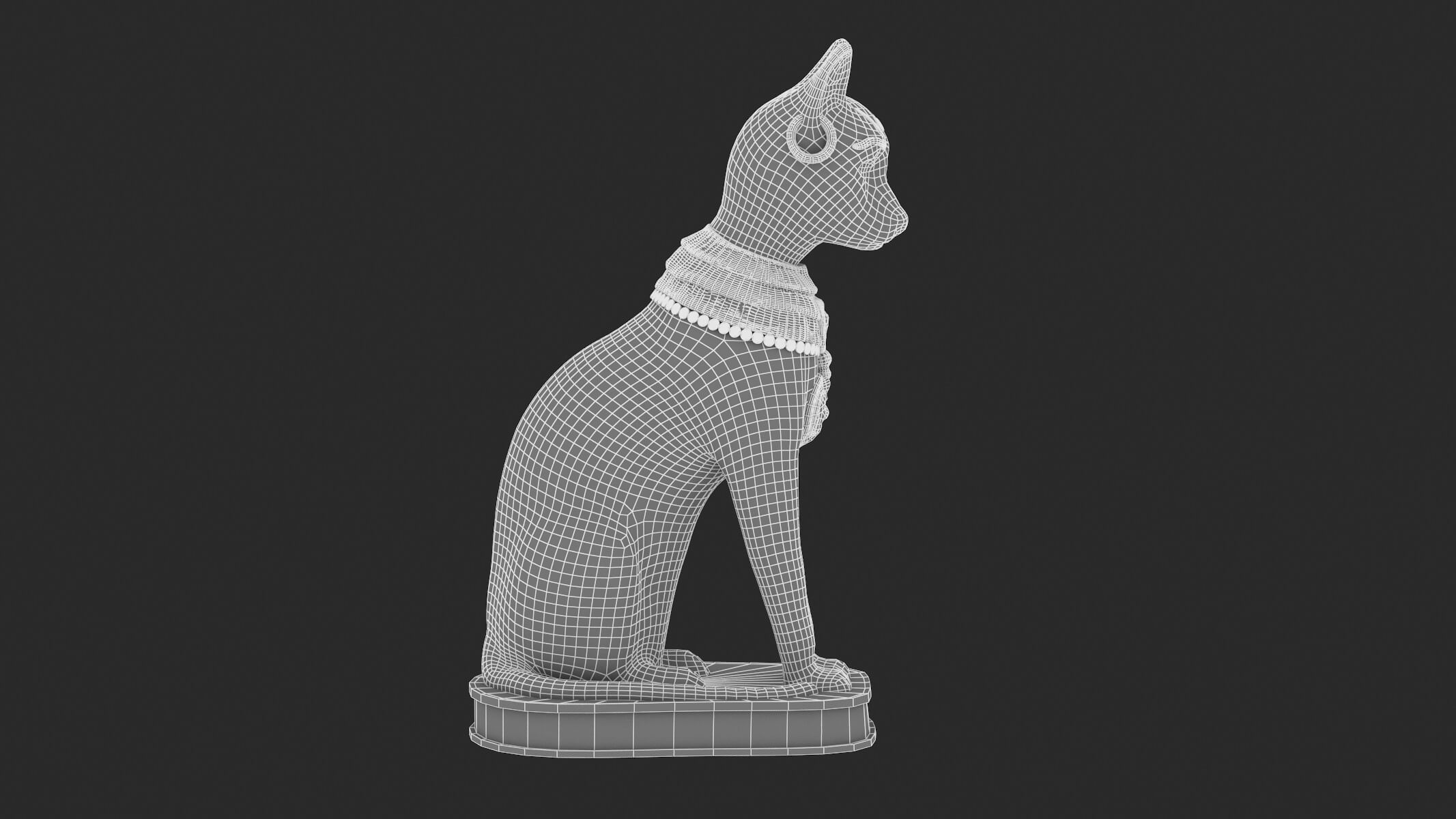 Egyptian Cat Goddess Bastet 3D Model by frezzy