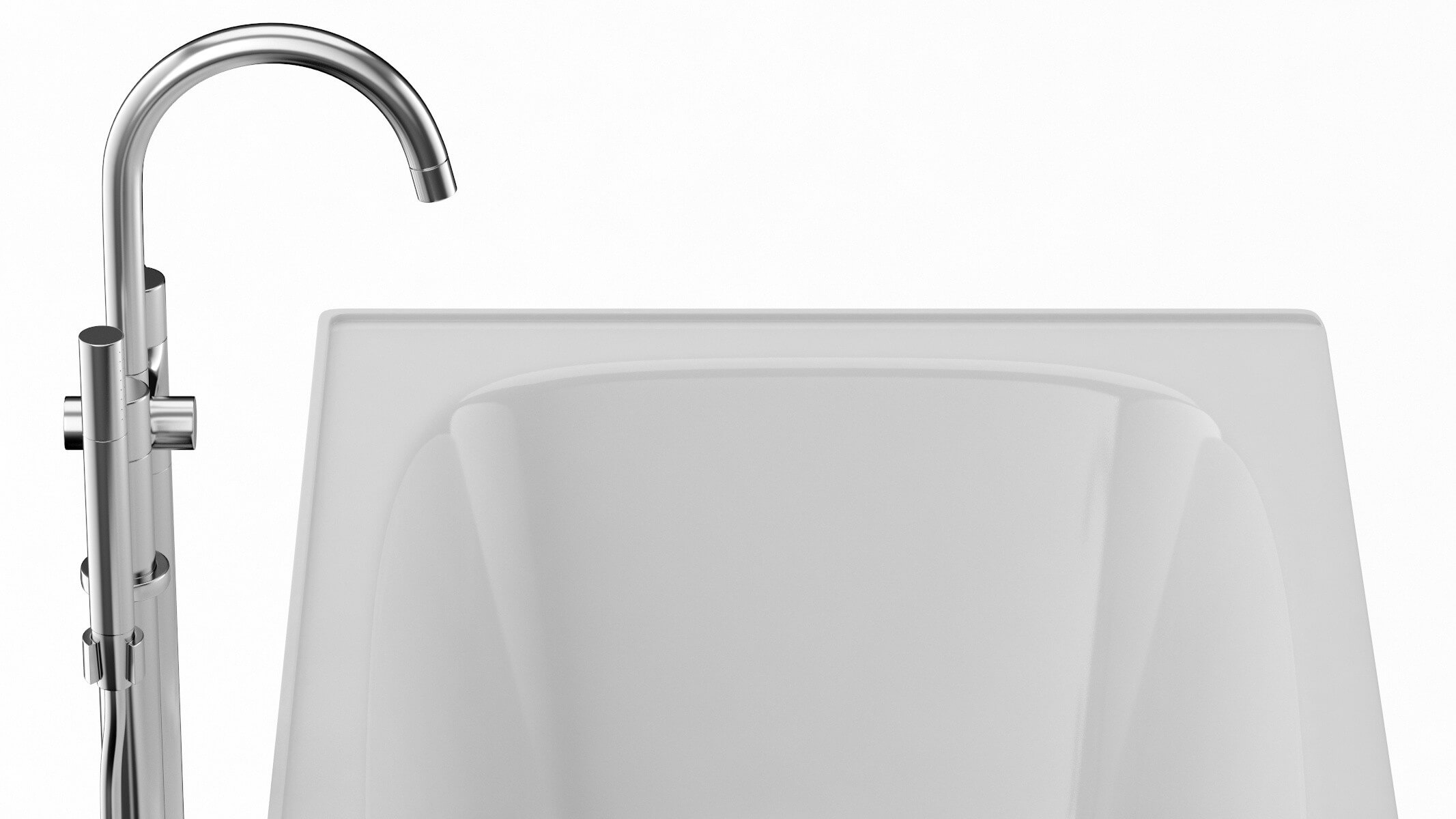 Enameled Cast Iron Bathtub 3D Model by frezzy