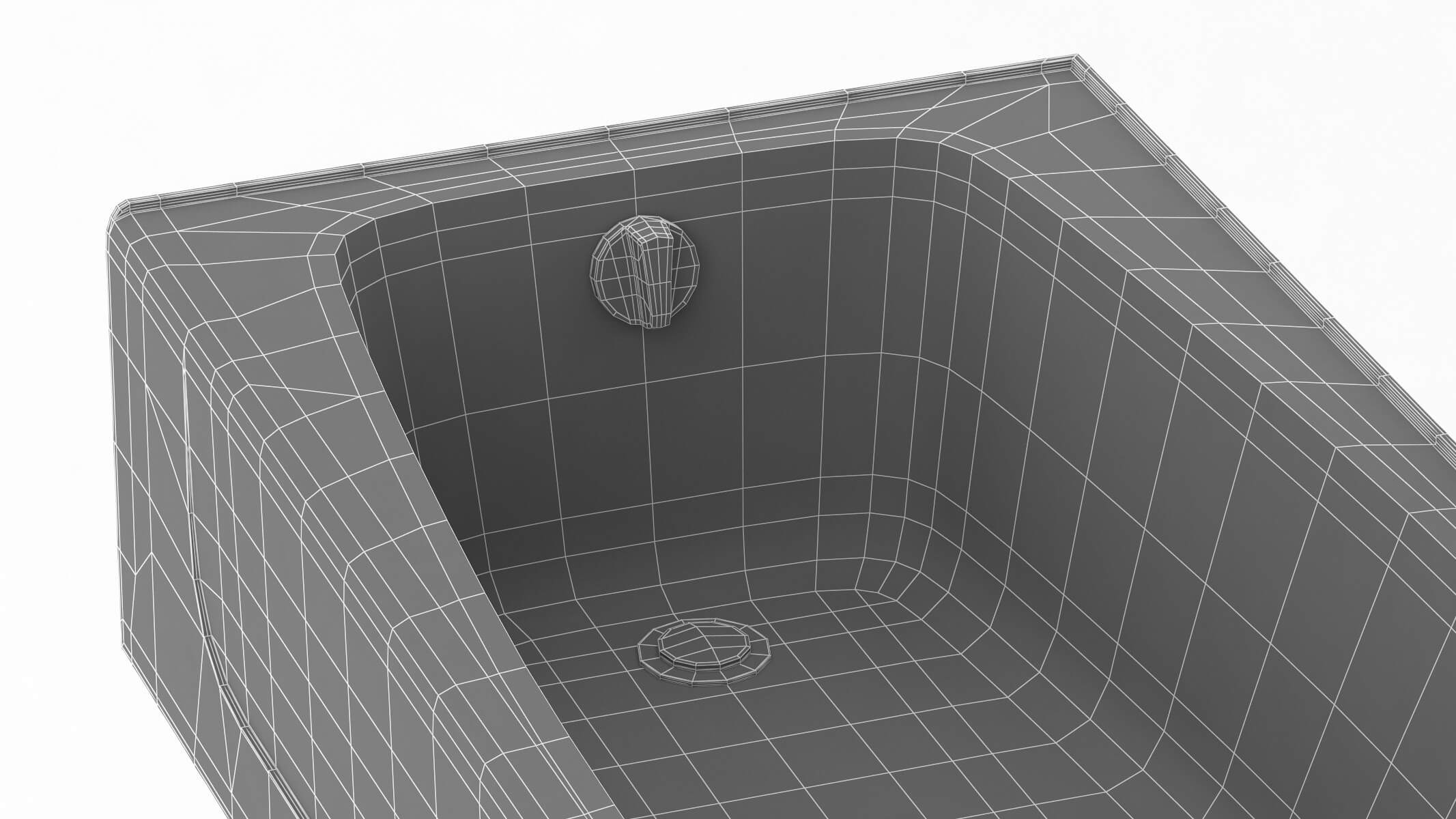 Enameled Cast Iron Bathtub 3D Model by frezzy