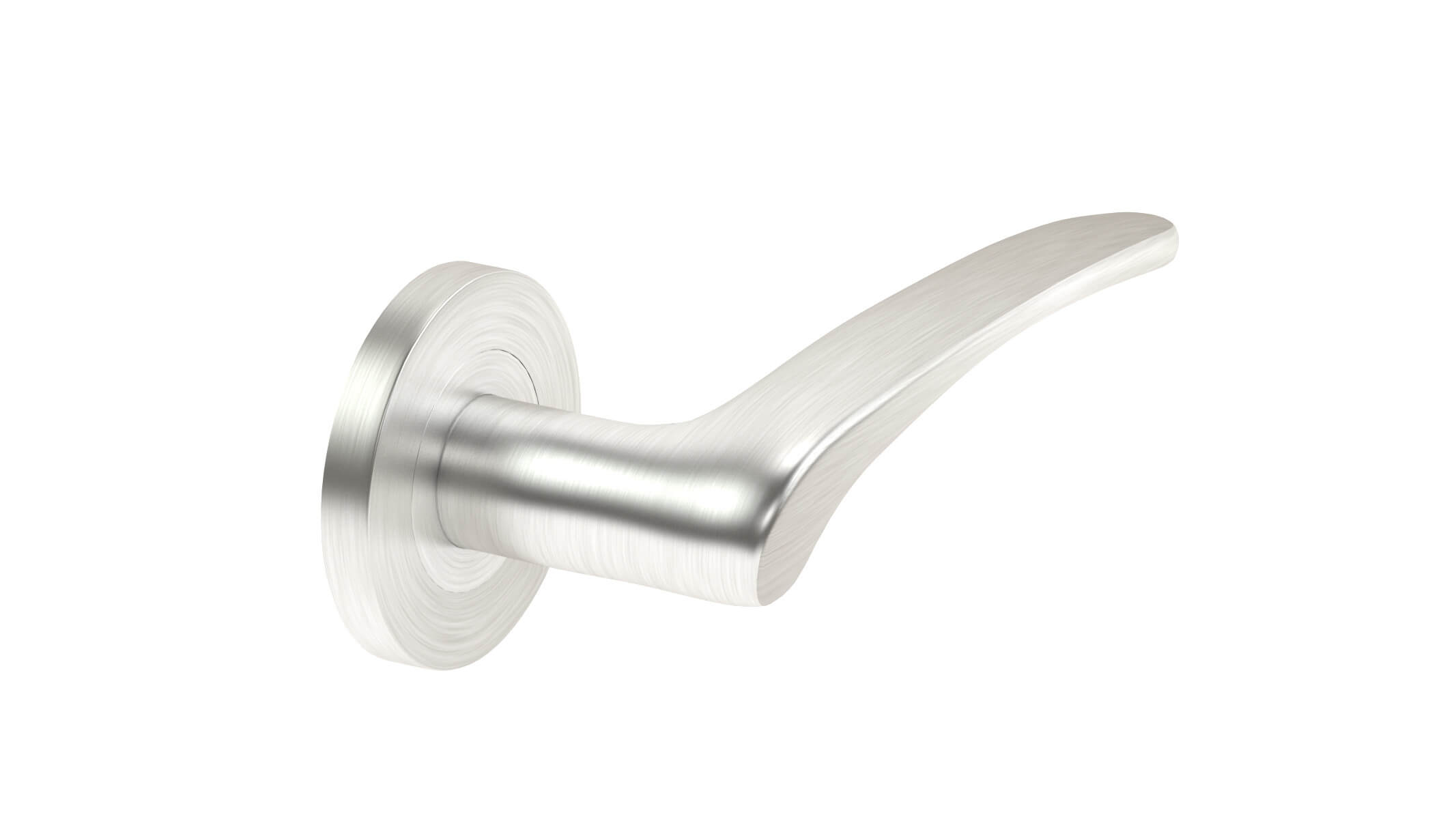 Eurospec Volantes Satin Stainless Steel Door Handle 3D Model by frezzy