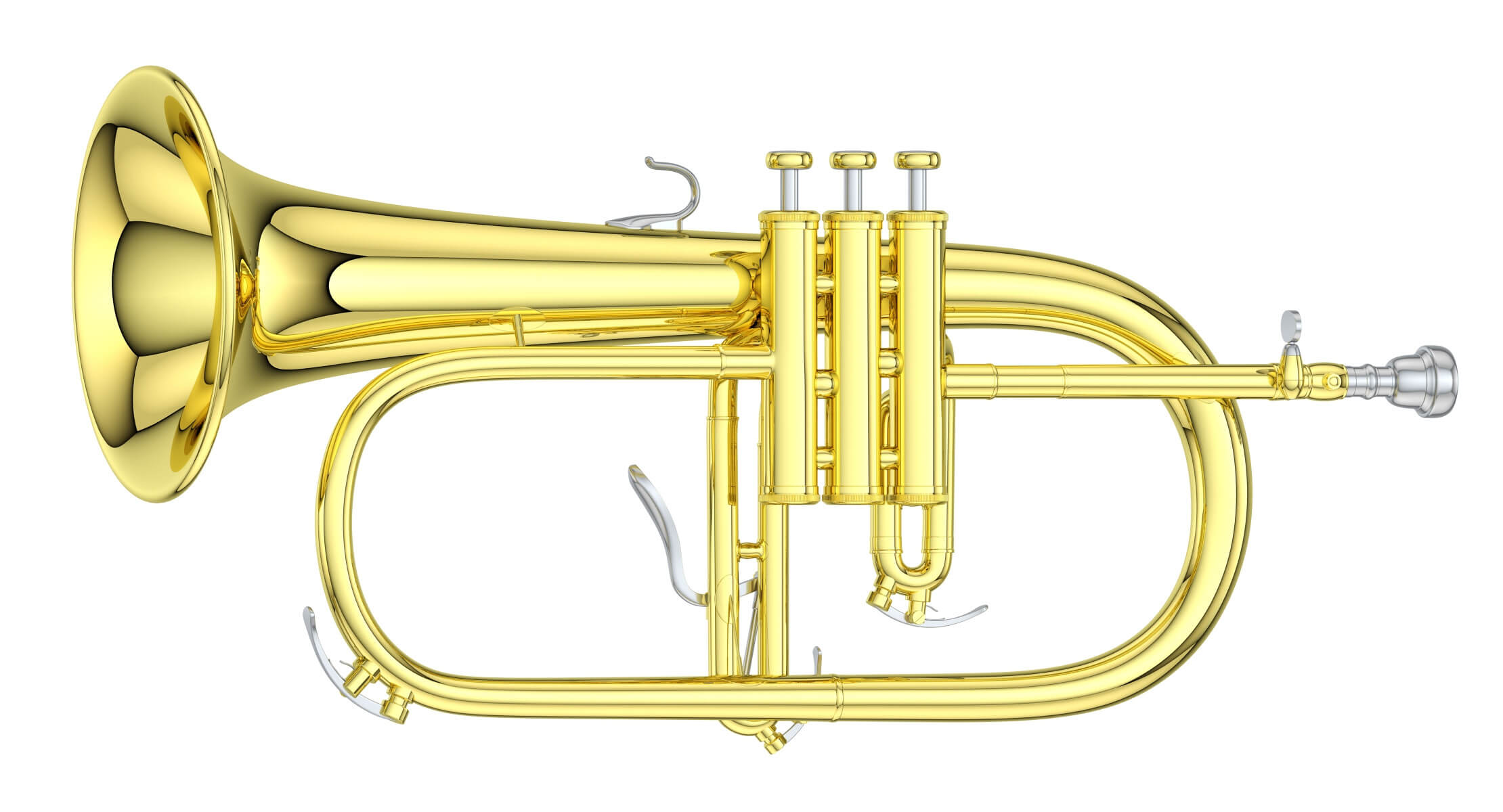 Flugel Rond Flugelhorn - 3D Model by frezzy