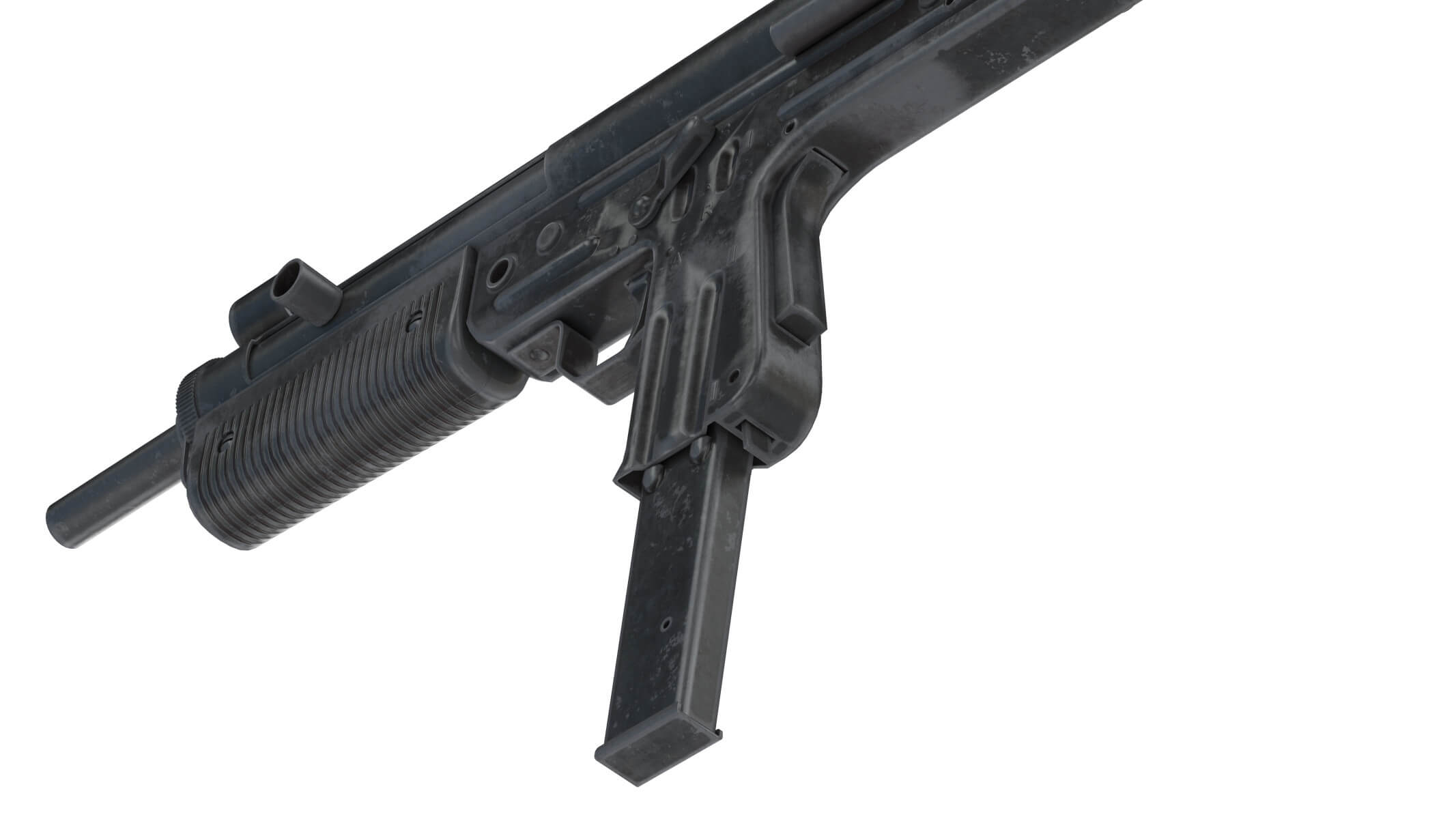 Fmk 3 Submachine Gun Low Poly 3D Model by frezzy