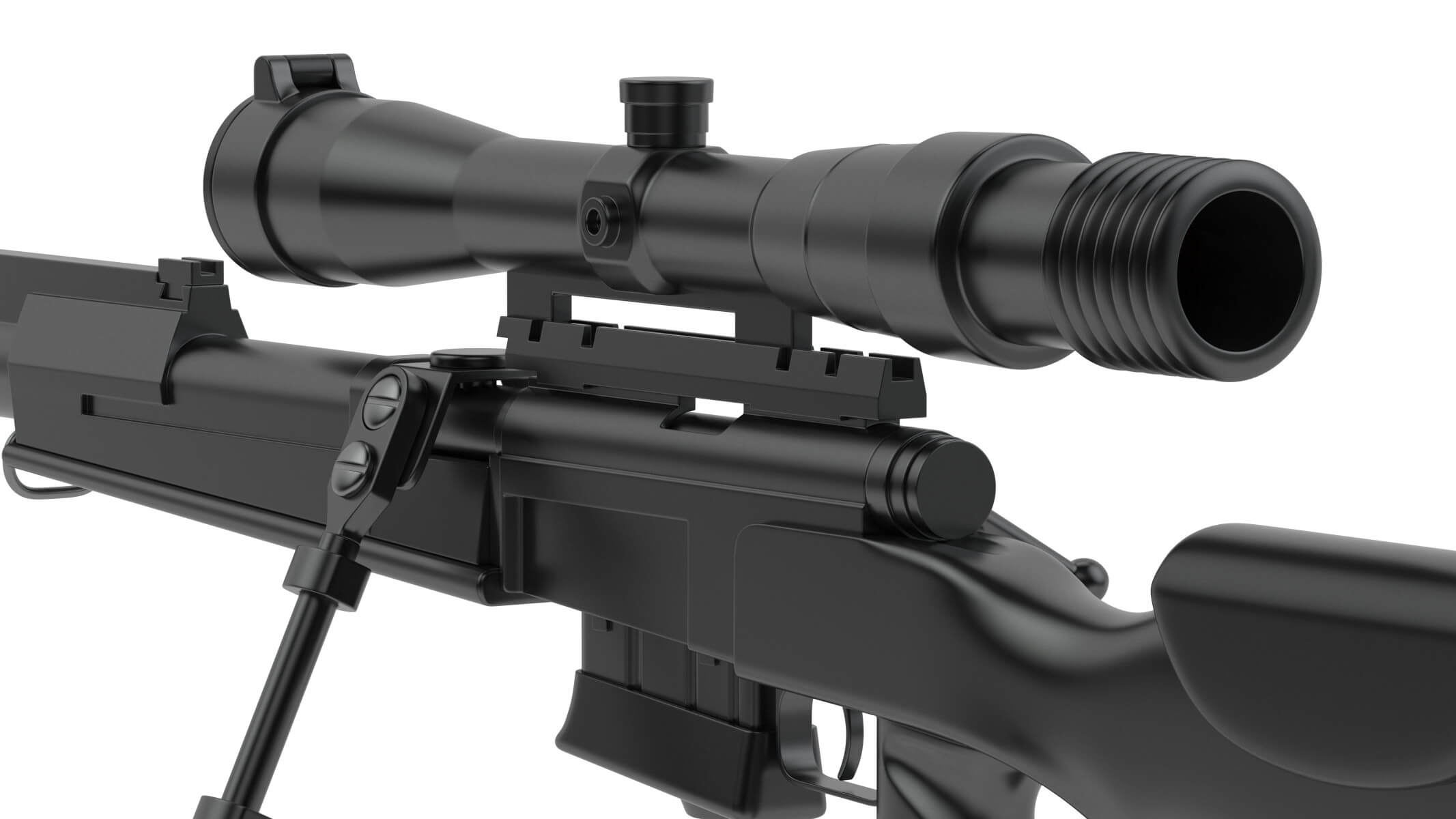 FR F2 Sniper Rifle 3D Model by frezzy