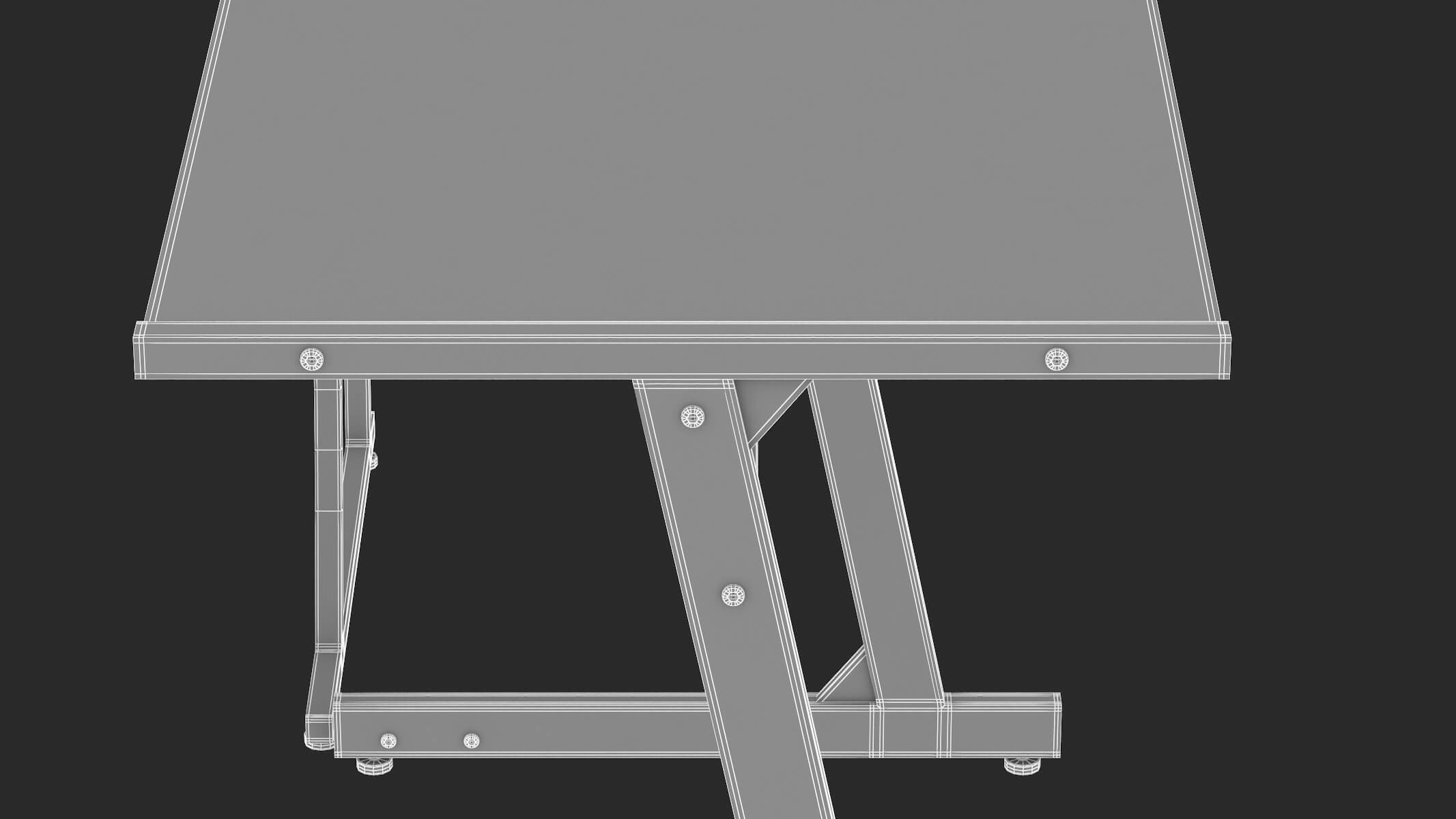 Gaming Desk 3D Model by frezzy