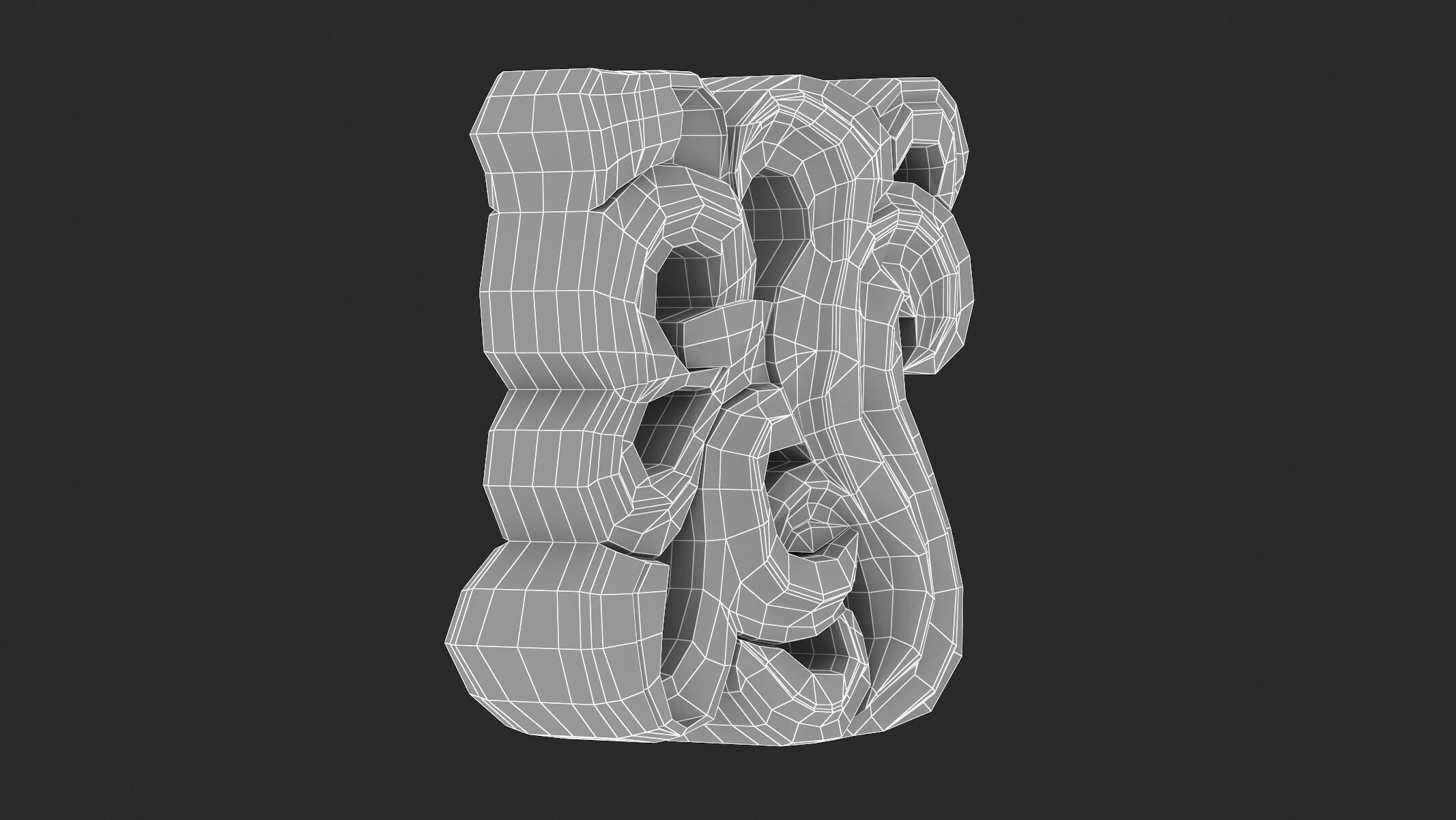 Gothic Ornament 032 - 3D Model by frezzy