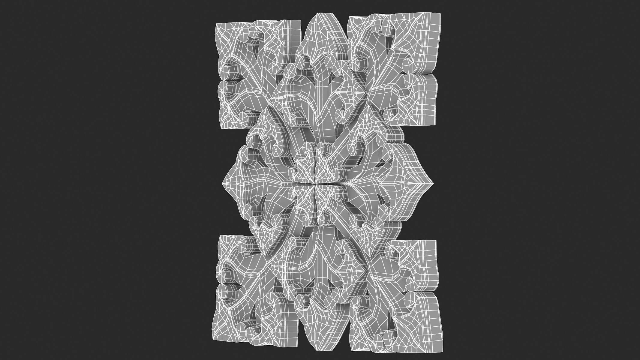 Gothic Ornament 064 3D Model by frezzy