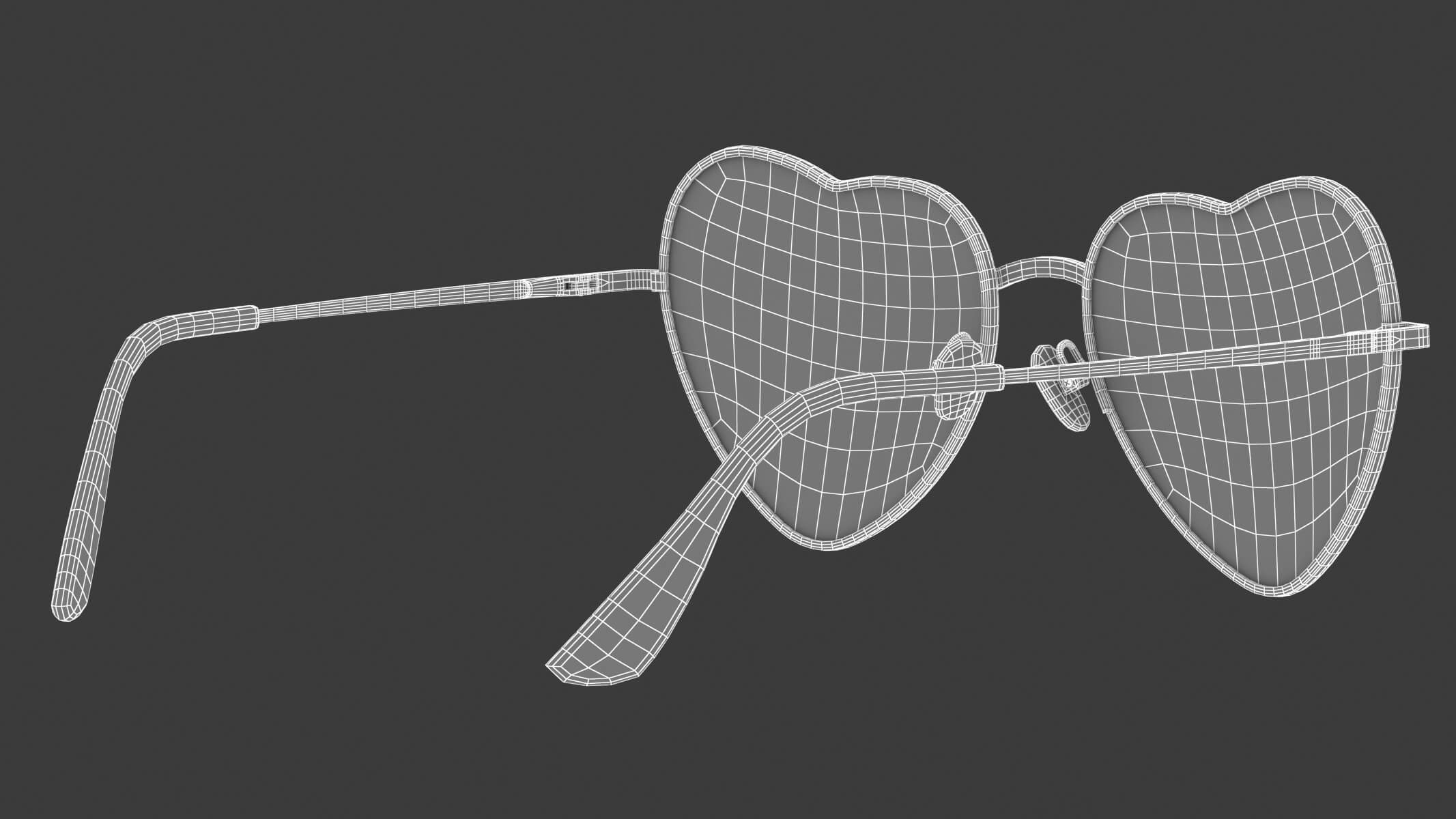 Heart Sunglasses 3D Model by frezzy