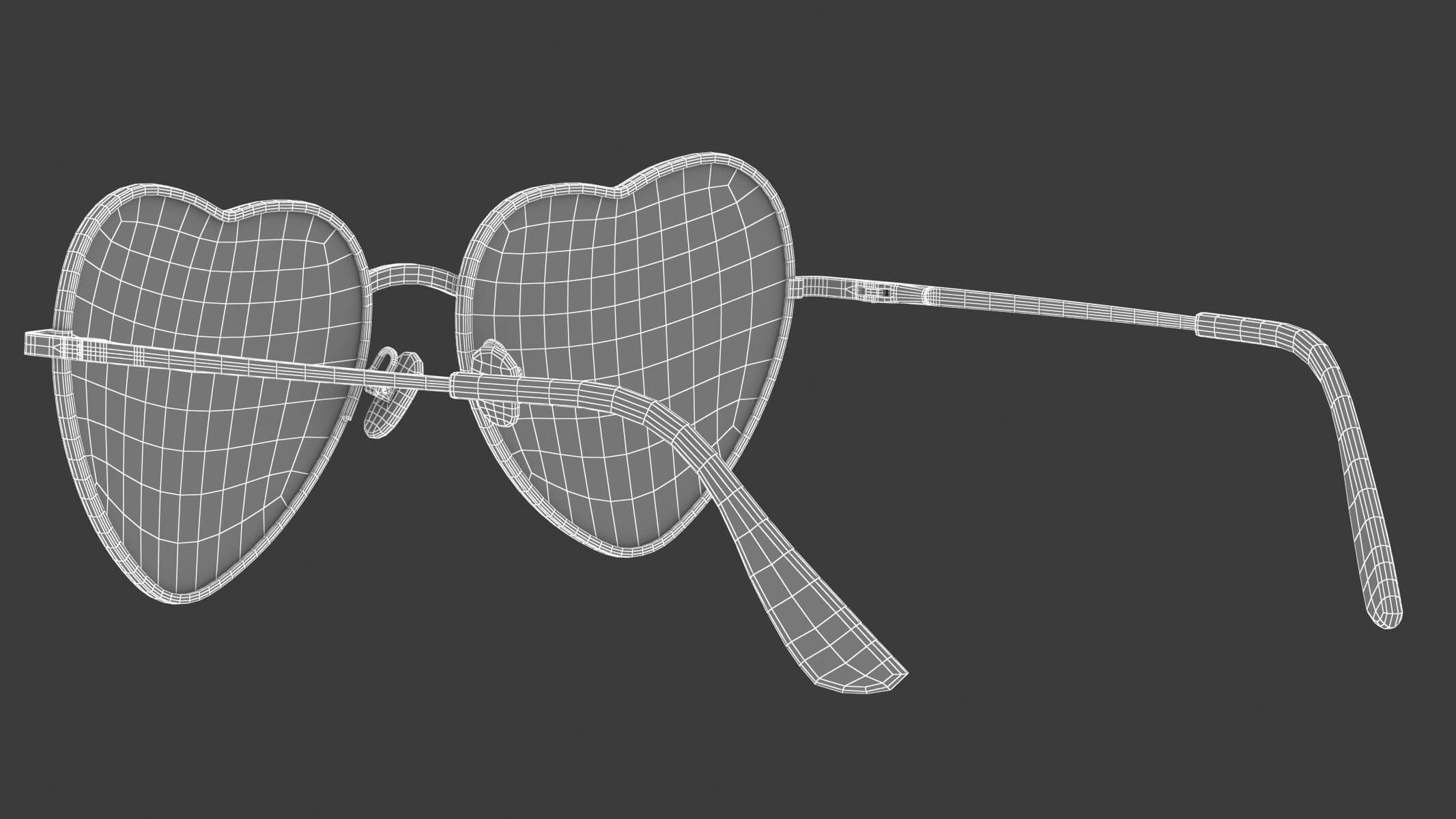 Heart Sunglasses 3D Model by frezzy