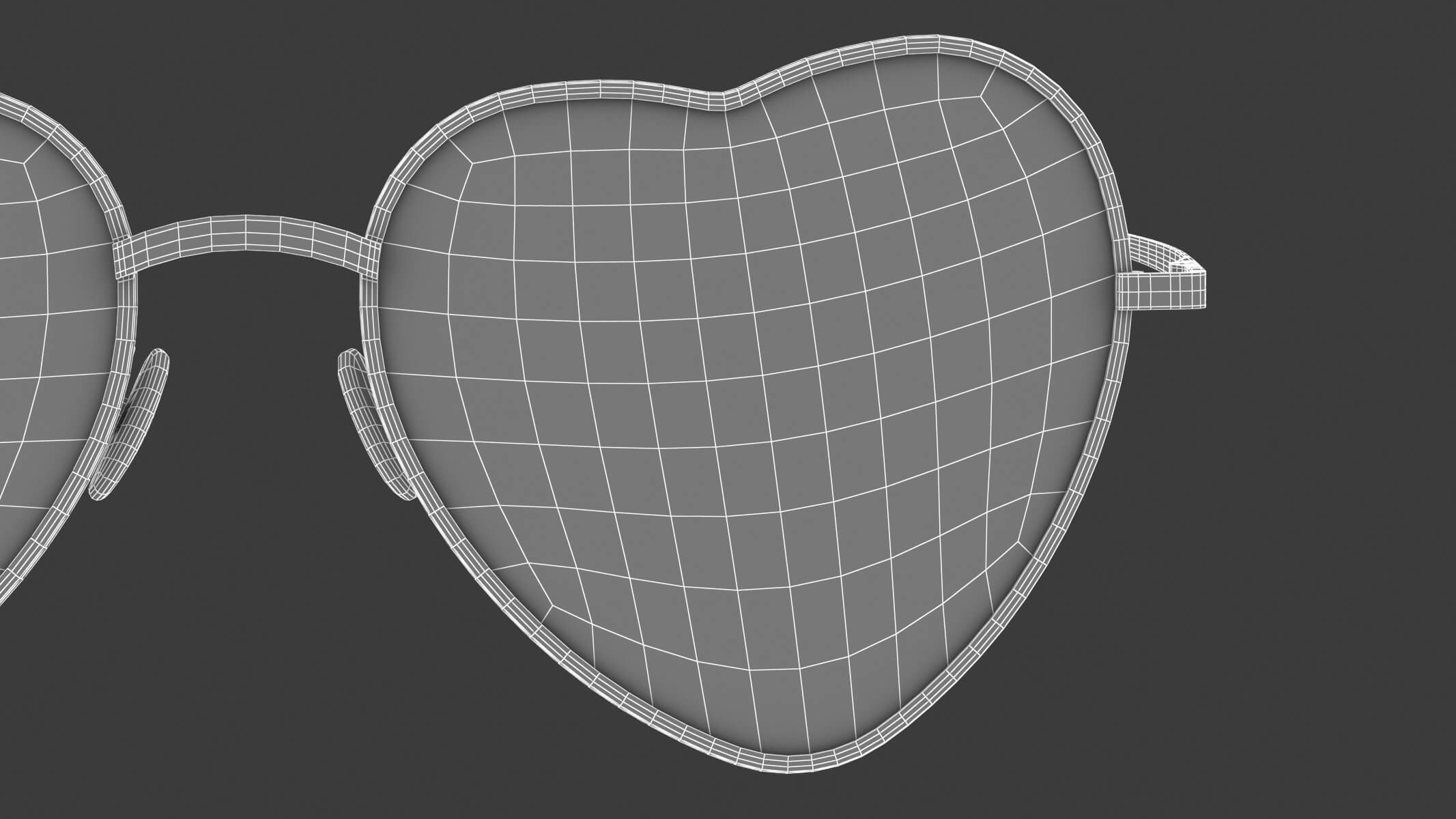 Heart Sunglasses 3D Model by frezzy