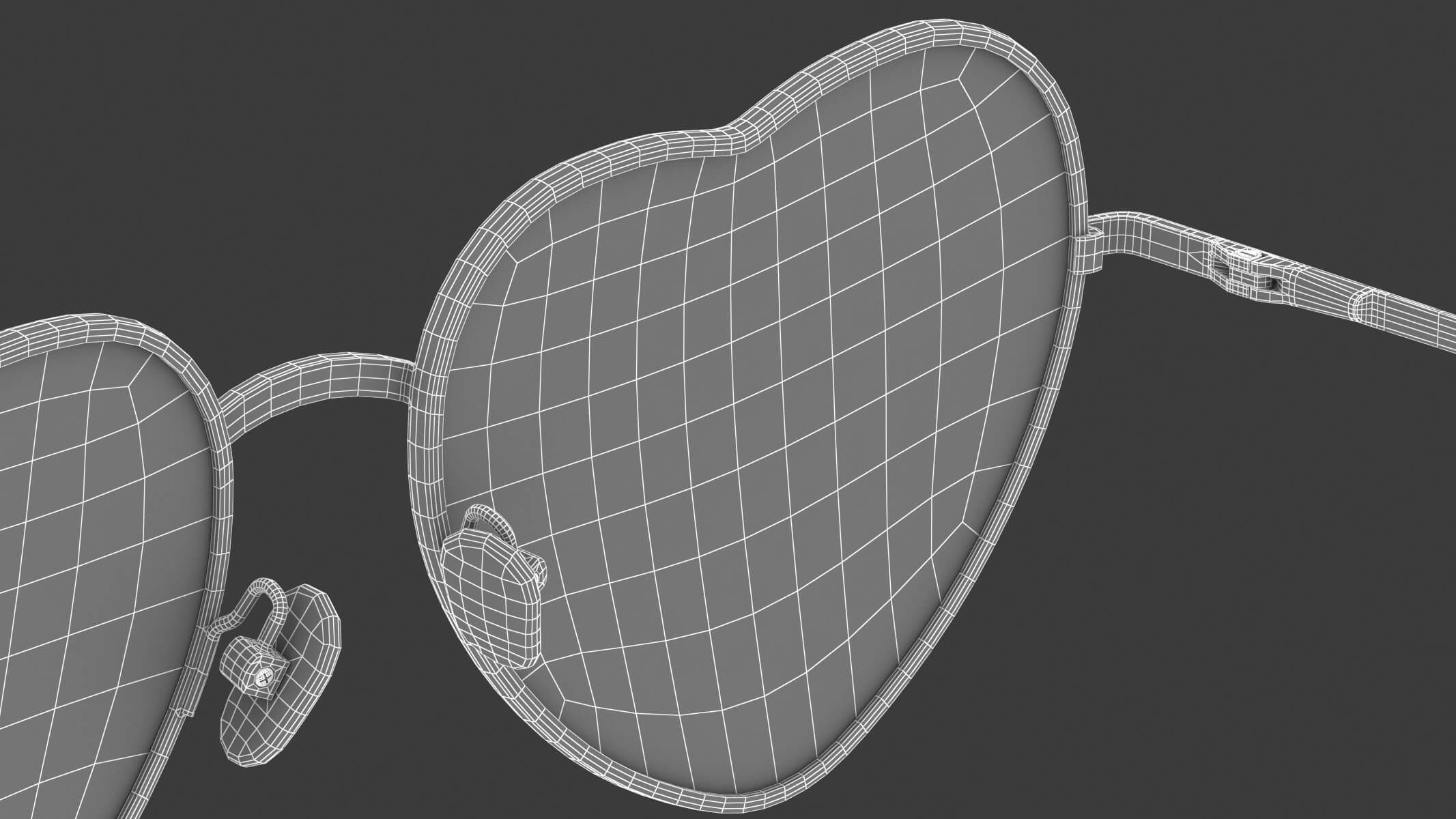 Heart Sunglasses 3D Model by frezzy