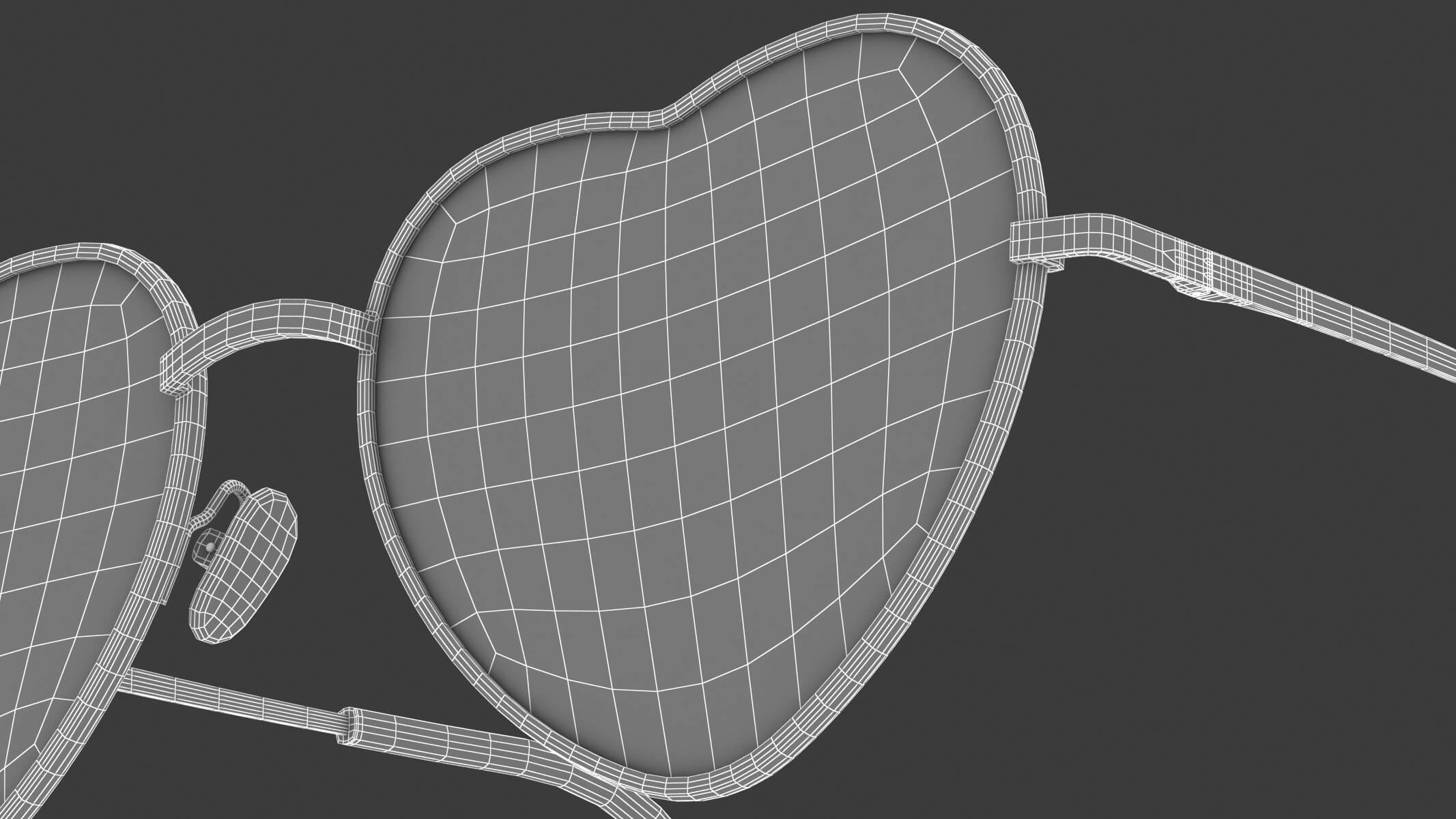 Heart Sunglasses 3D Model by frezzy