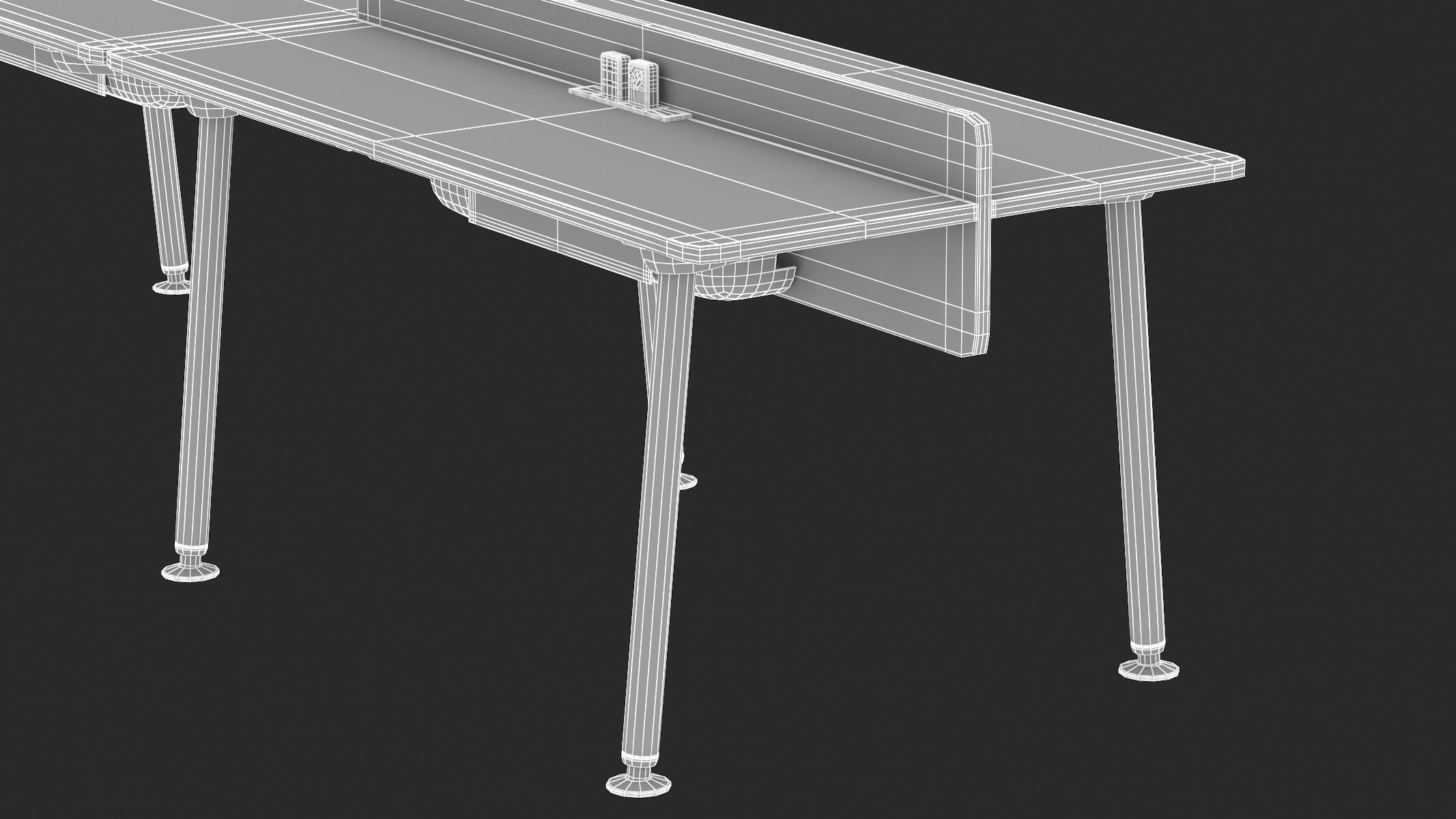 Herman Miller Desk Memo 5 3D Model by frezzy