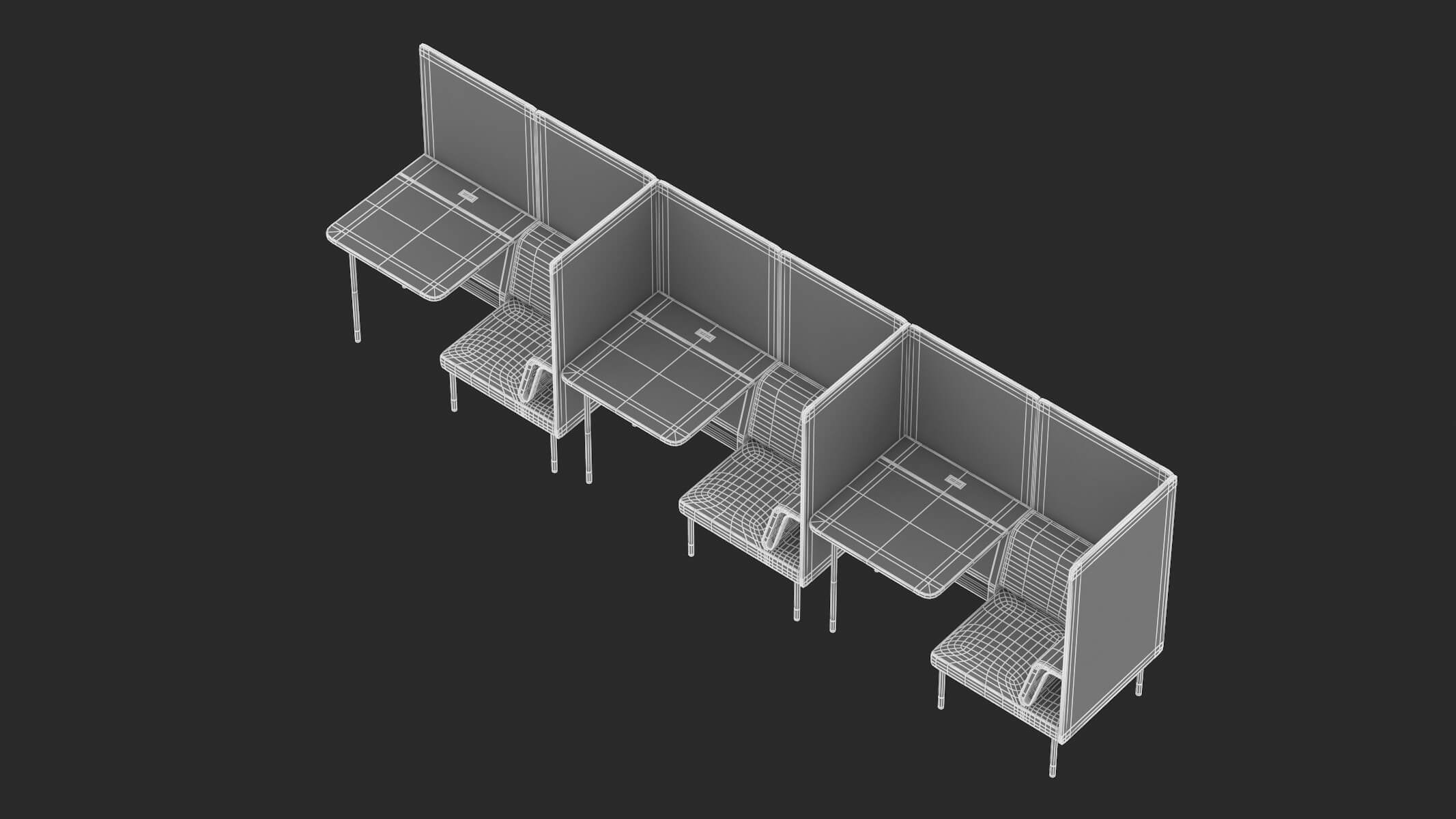 Herman Miller Workstation Public 9 3D Model by frezzy