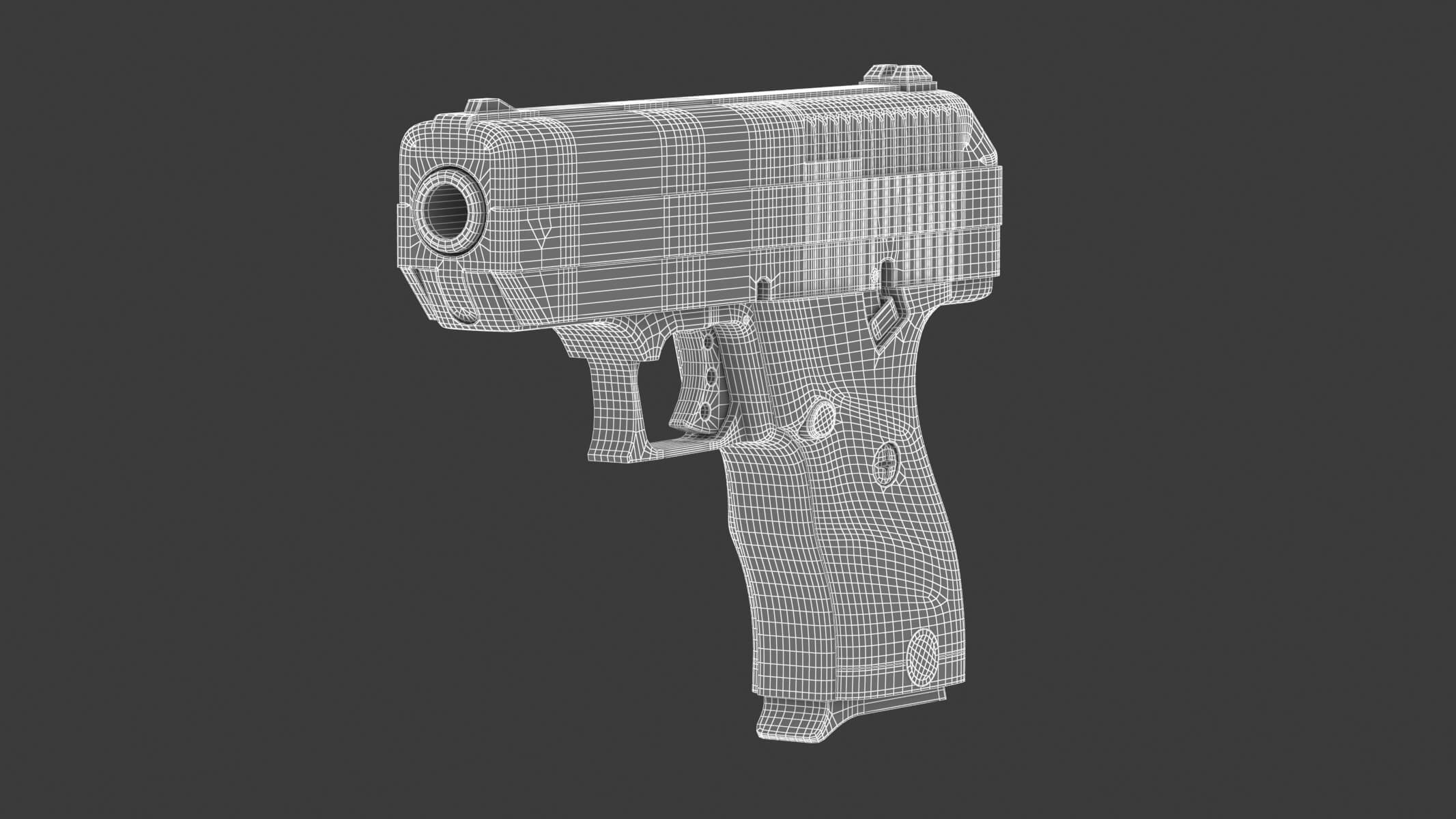 Hi Point Fallout 3dp Hi-Point CF-380 Pistol 3D Model by frezzy
