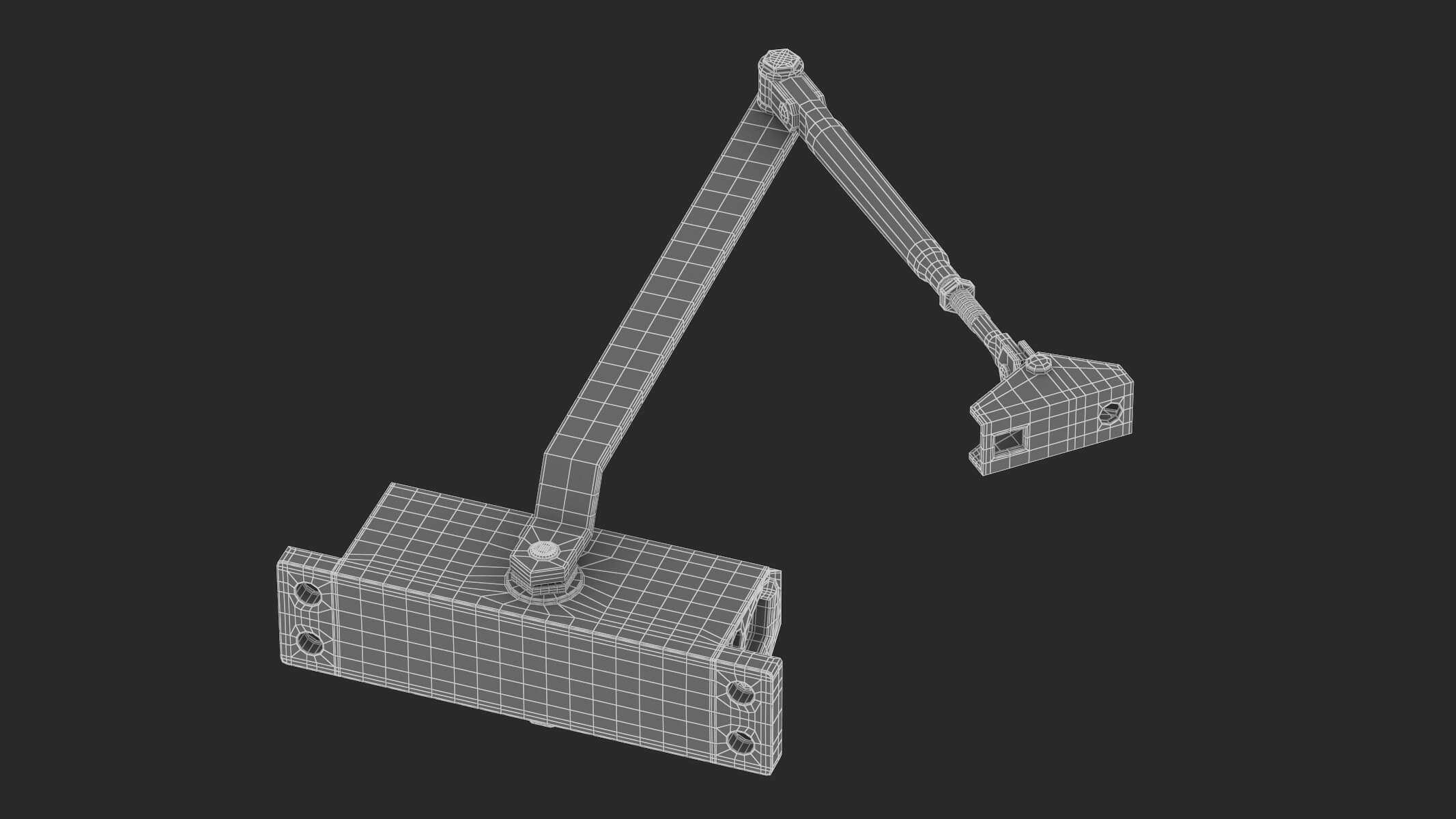 Hydraulic Door Closer 3D Model by frezzy
