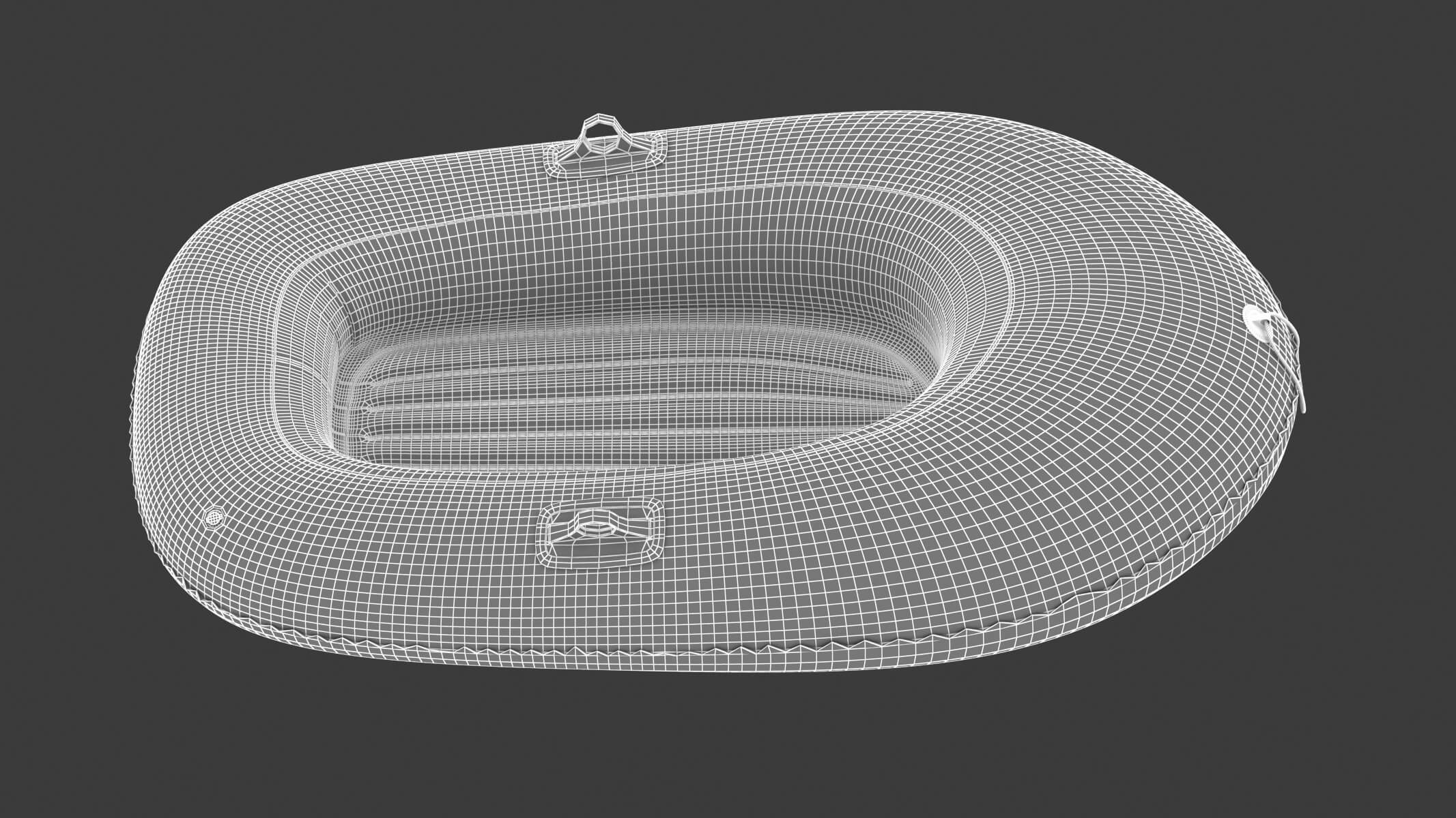 Intex Explorer 100 Inflatable Boat Series - 3D Model by frezzy