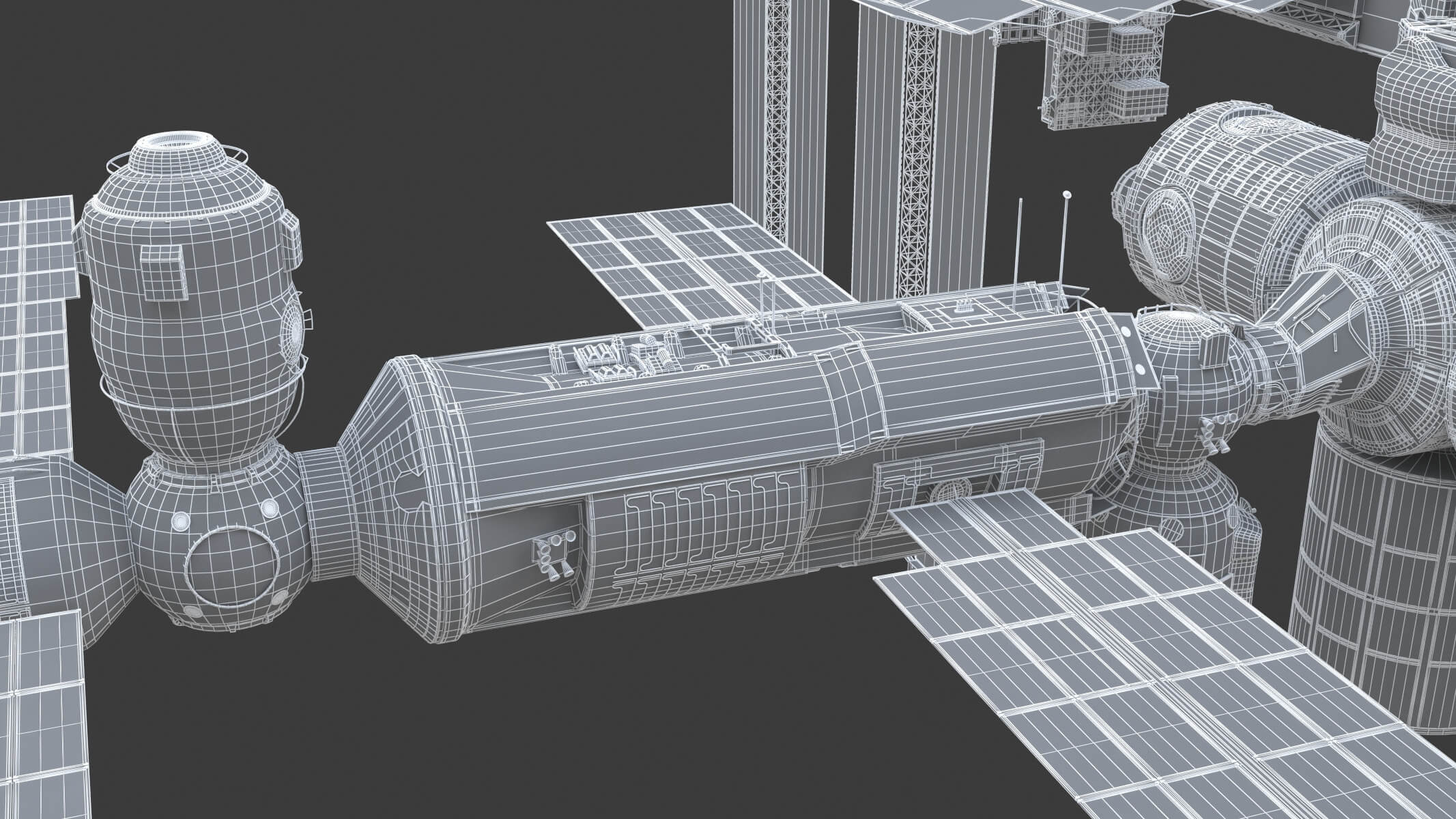International Space Station (ISS) - 3D Model by frezzy