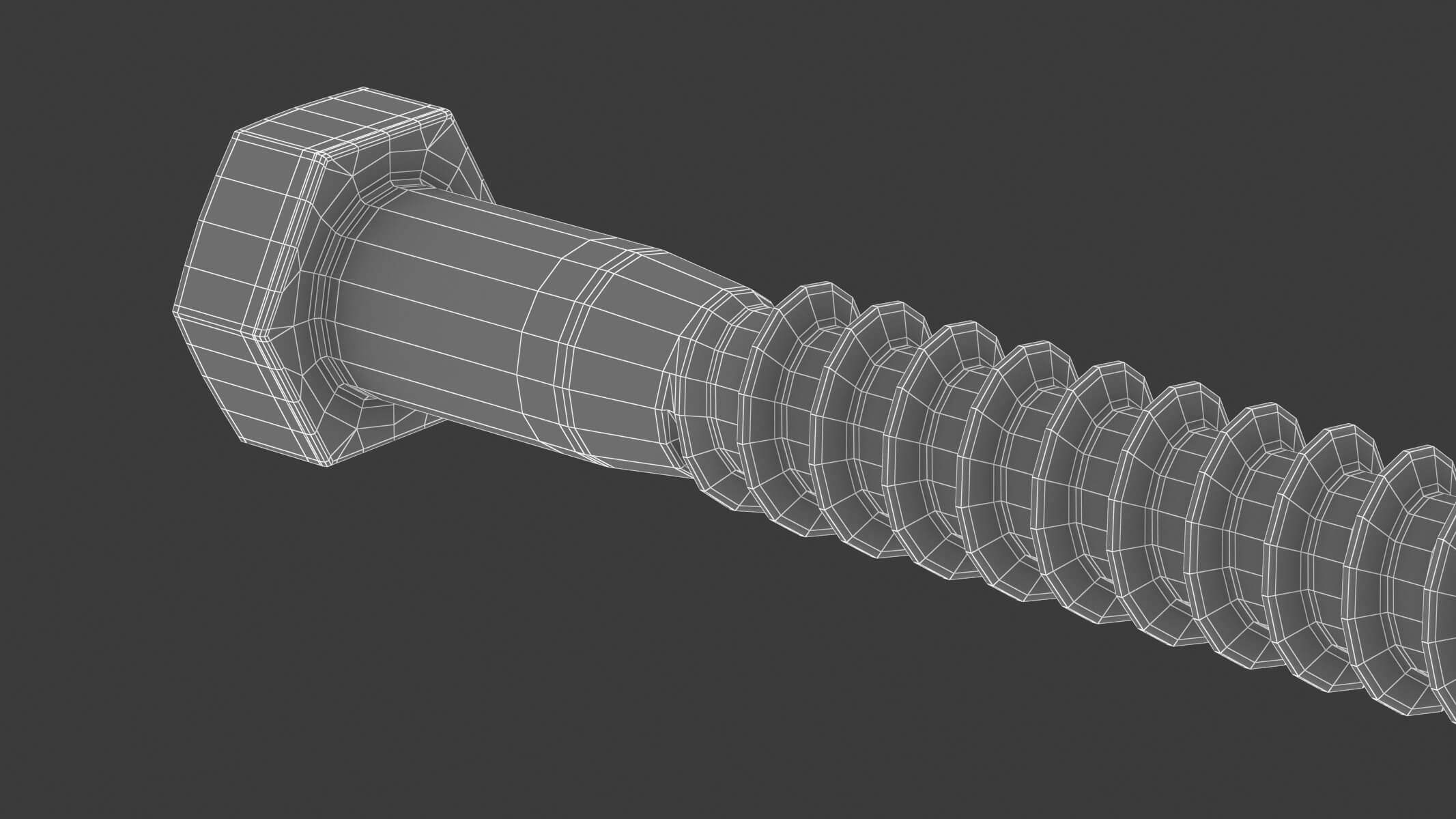 Lag Bolt 3D Model by frezzy